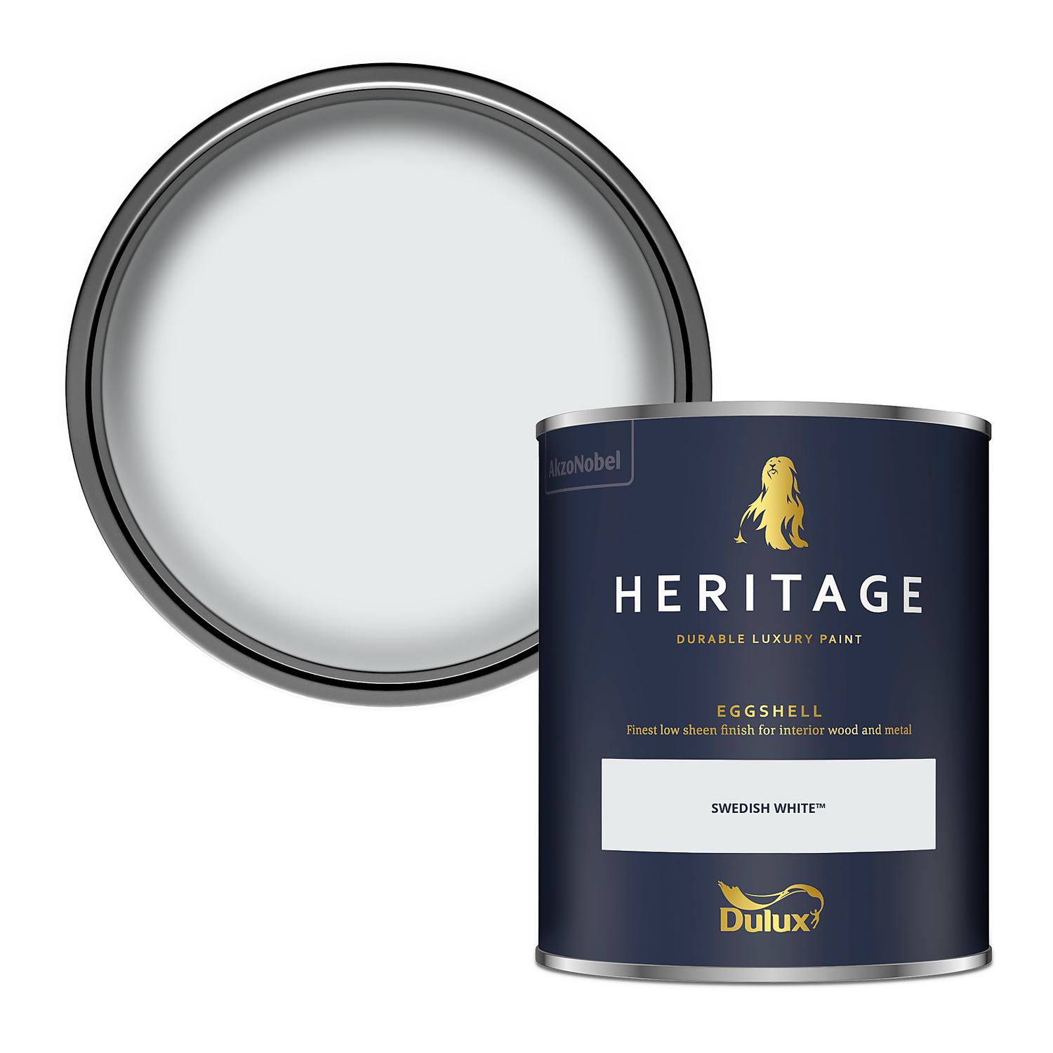 Dulux Heritage Eggshell Paint Swedish White - 750ml 3 Dulux Heritage Eggshell Paint Swedish White - 750ml