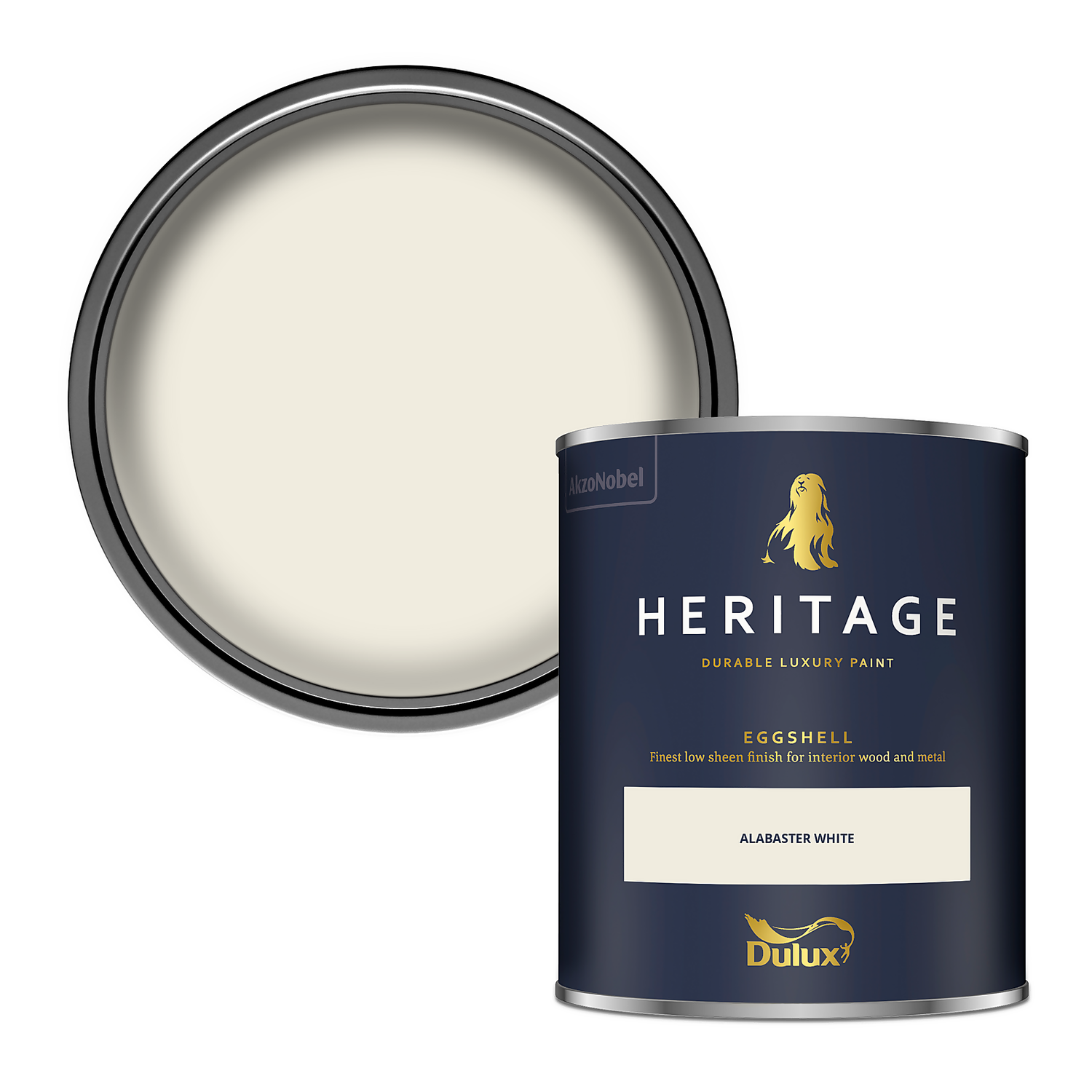 Dulux Heritage Eggshell Paint Alabaster White - 750ml 3 Dulux Heritage Eggshell Paint Alabaster White - 750ml