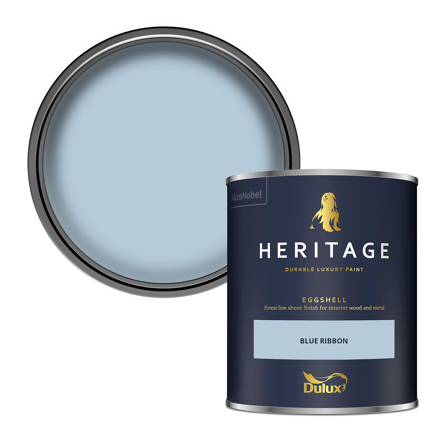 Dulux Heritage Eggshell Paint Blue Ribbon - 750ml 3 Dulux Heritage Eggshell Paint Blue Ribbon - 750ml