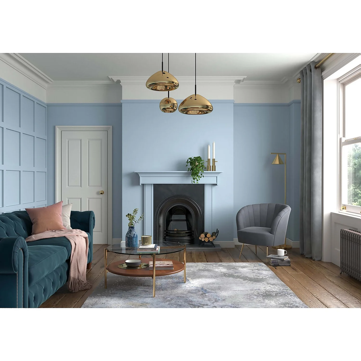 Dulux Heritage Eggshell Paint Blue Ribbon - 750ml 4 Dulux Heritage Eggshell Paint Blue Ribbon - 750ml - Image 2