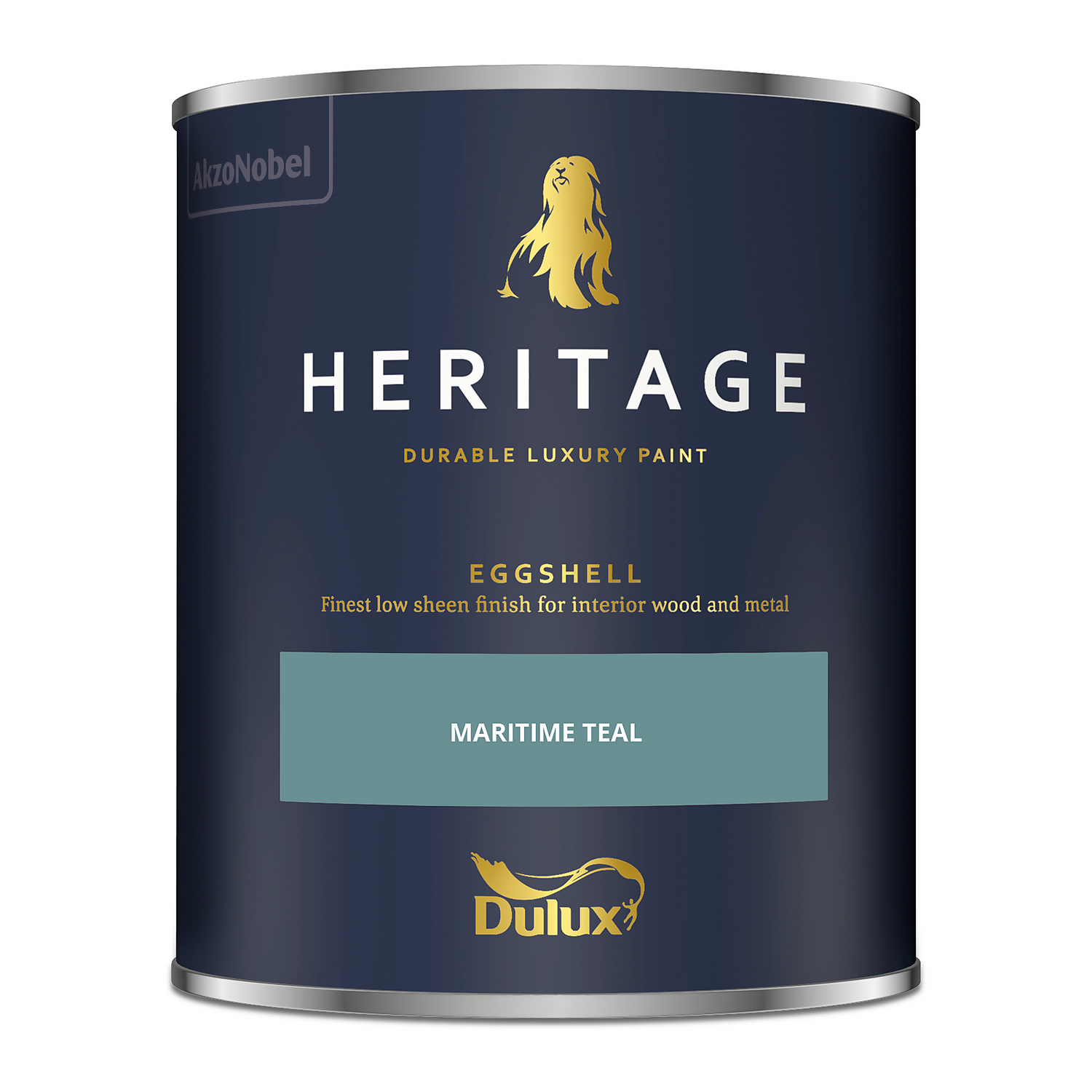 Dulux Heritage Eggshell Paint Maritime Teal - 750ml 6 Dulux Heritage Eggshell Paint Maritime Teal - 750ml - Image 4