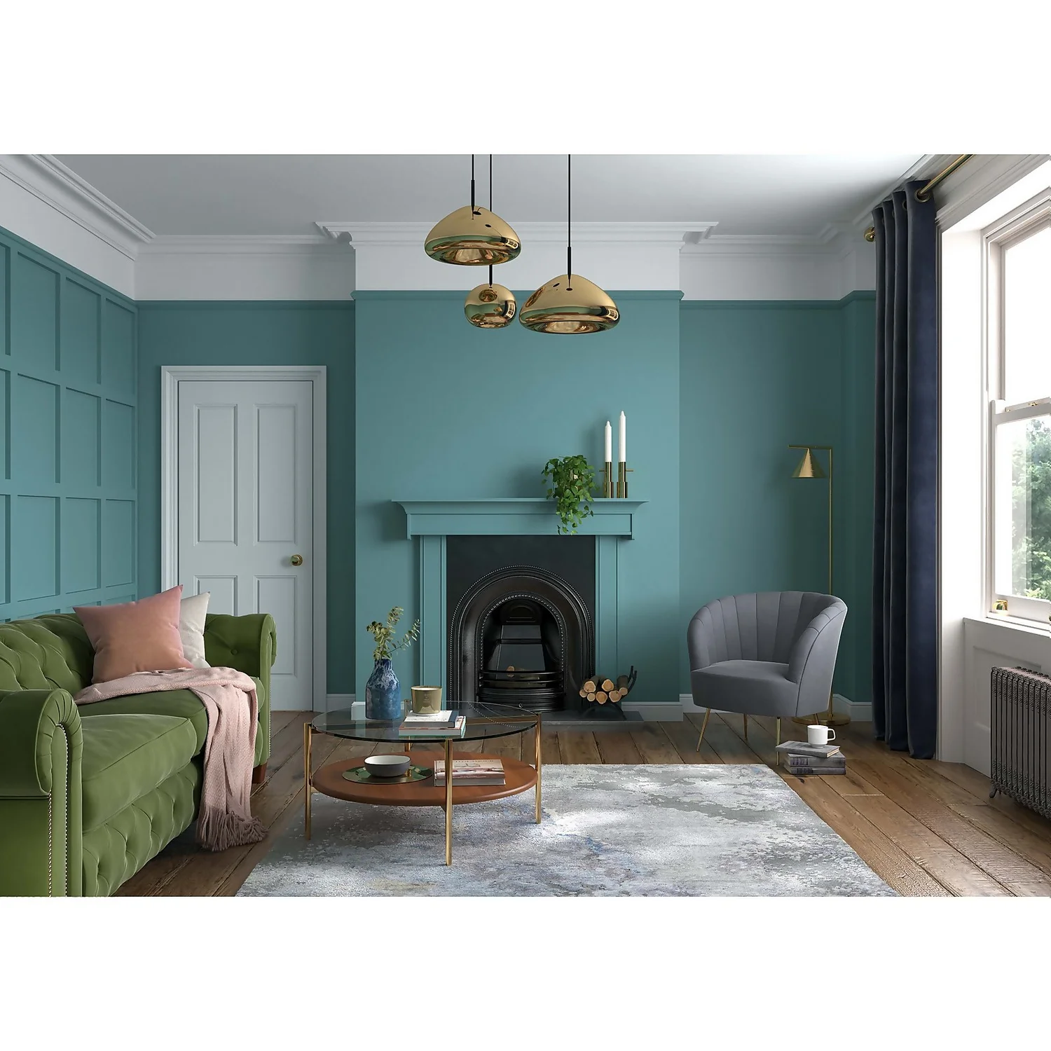 Dulux Heritage Eggshell Paint Maritime Teal - 750ml 4 Dulux Heritage Eggshell Paint Maritime Teal - 750ml - Image 2