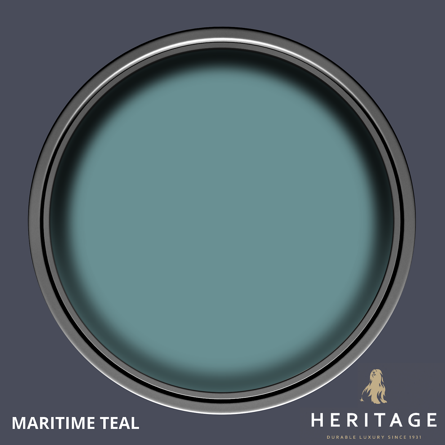 Dulux Heritage Eggshell Paint Maritime Teal - 750ml 5 Dulux Heritage Eggshell Paint Maritime Teal - 750ml - Image 3
