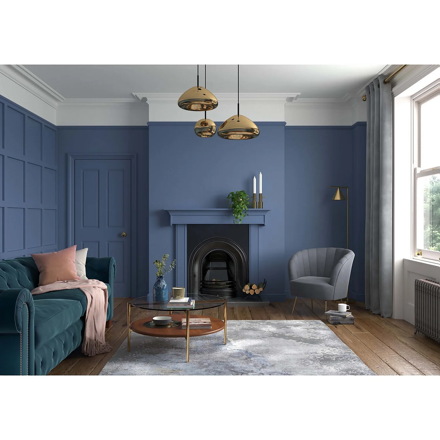 Dulux Heritage Eggshell Paint DH Indigo - 750ml 4 Dulux Heritage Eggshell Paint DH Indigo - 750ml - Image 2