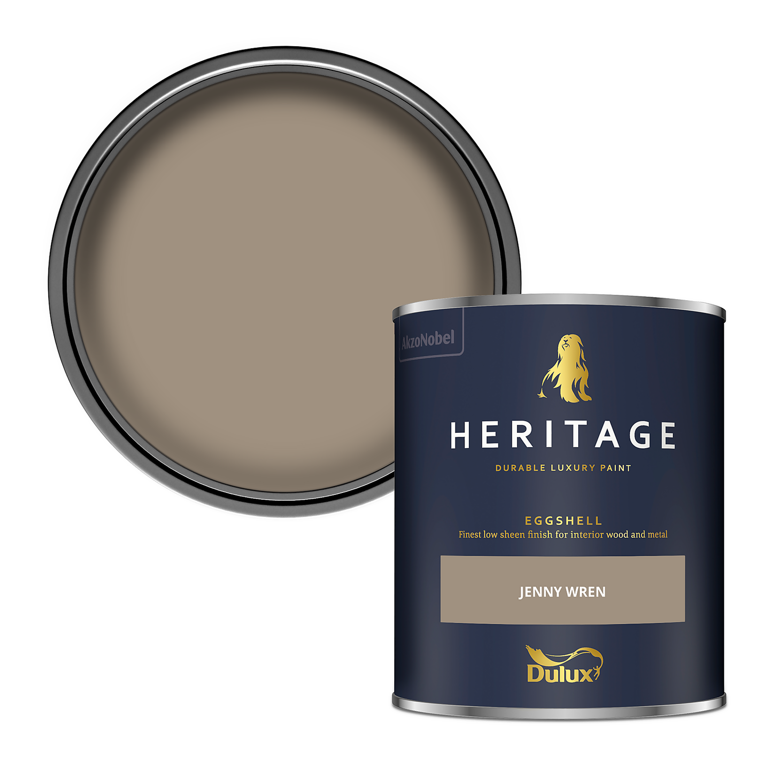 Dulux Heritage Eggshell Paint Jenny Wren - 750ml 3 Dulux Heritage Eggshell Paint Jenny Wren - 750ml
