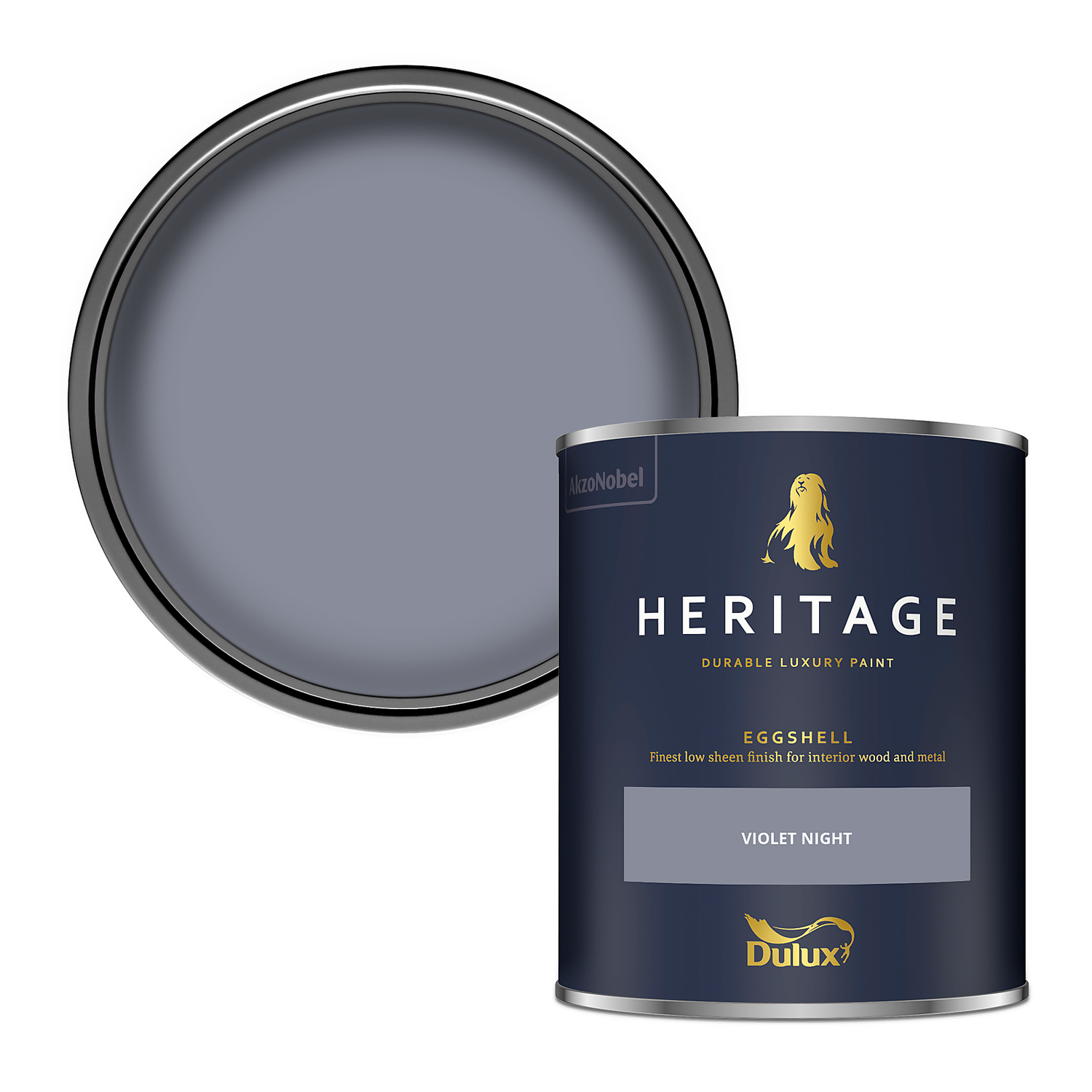 Dulux Heritage Eggshell Paint Violet Night - 750ml 3 Dulux Heritage Eggshell Paint Violet Night - 750ml