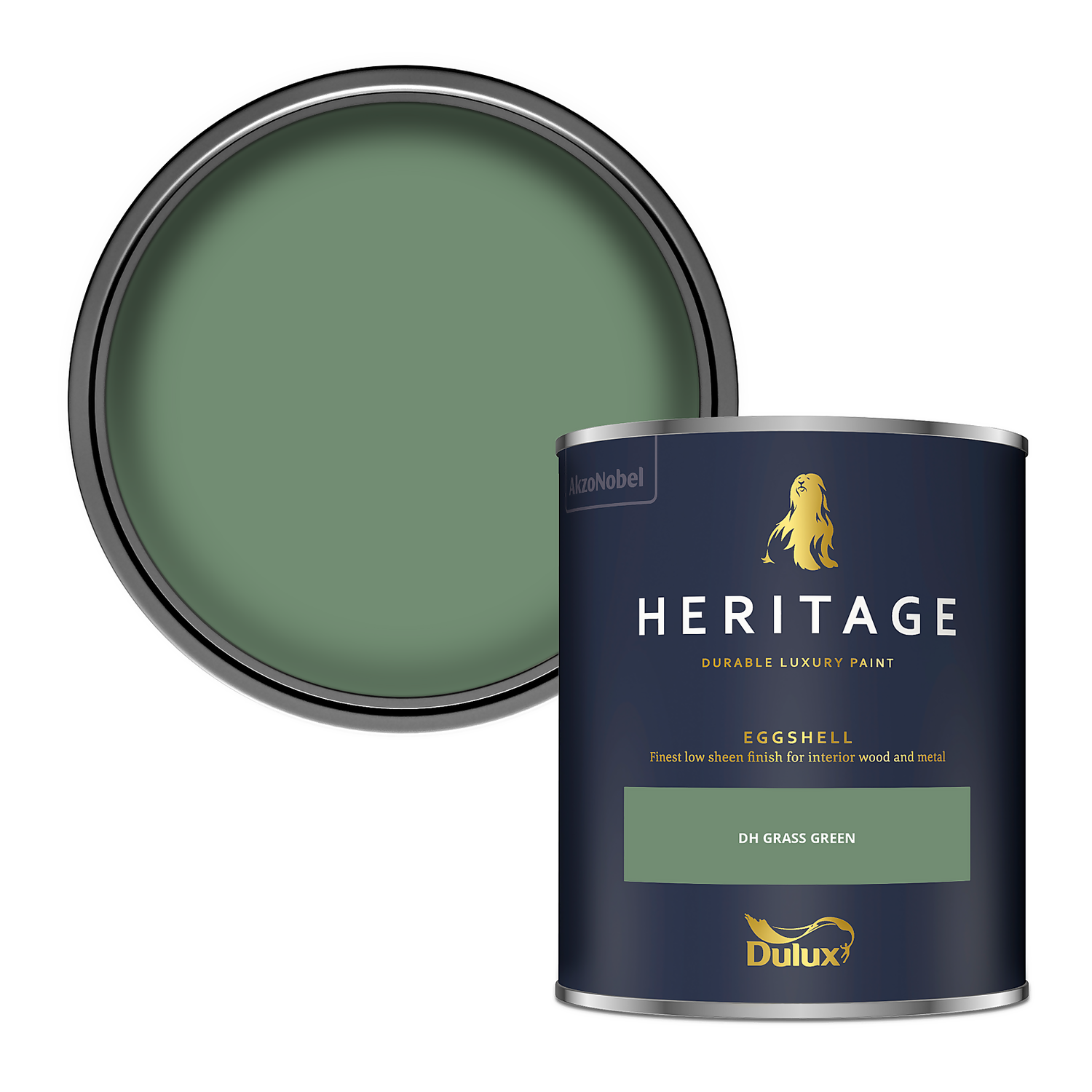 Dulux Heritage Eggshell Paint DH Grass Green - 750ml 3 Dulux Heritage Eggshell Paint DH Grass Green - 750ml