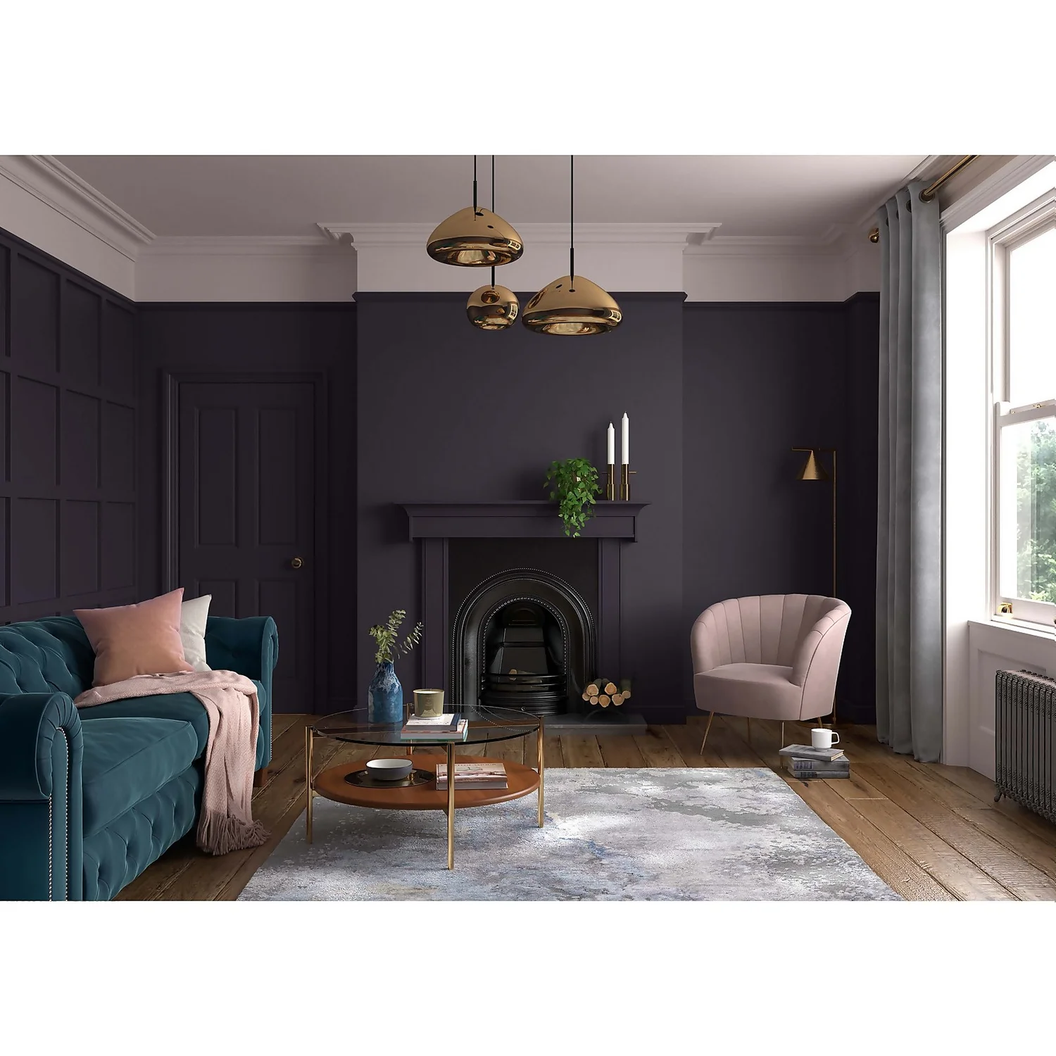 Dulux Heritage Eggshell Paint Dark Aubergine - 750ml 4 Dulux Heritage Eggshell Paint Dark Aubergine - 750ml - Image 2
