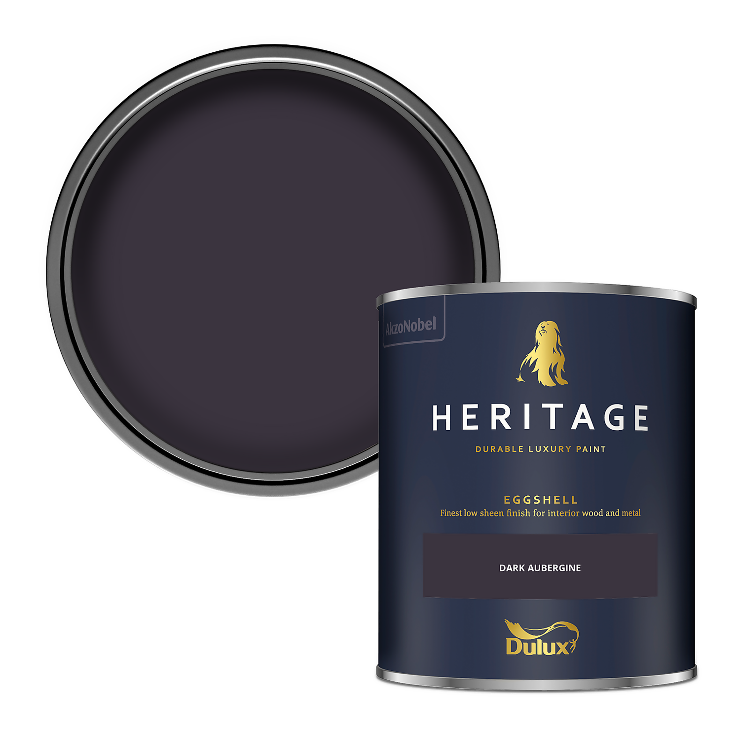 Dulux Heritage Eggshell Paint Dark Aubergine - 750ml 3 Dulux Heritage Eggshell Paint Dark Aubergine - 750ml