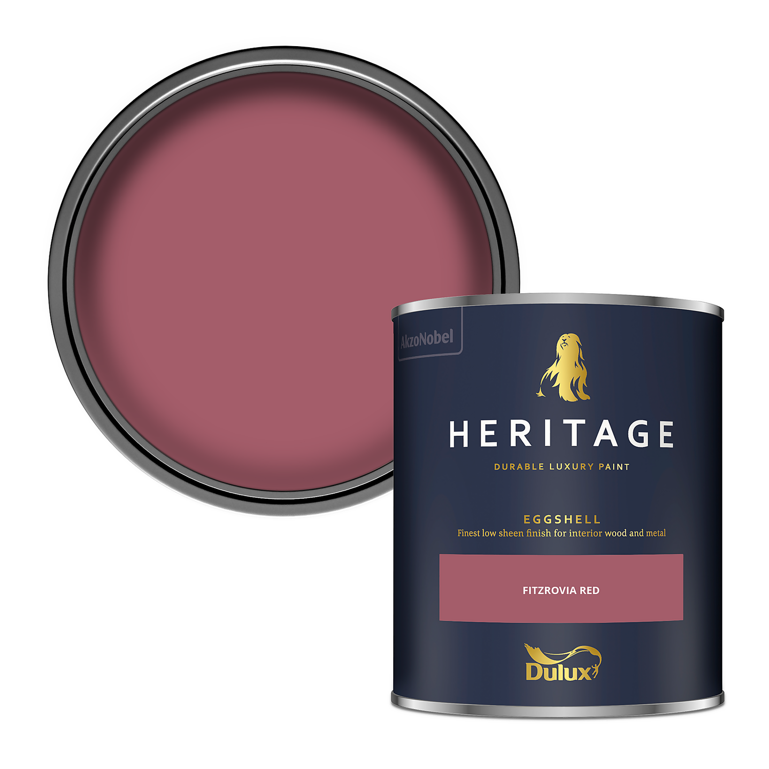 Dulux Heritage Eggshell Paint Fitzrovia Red - 750ml 3 Dulux Heritage Eggshell Paint Fitzrovia Red - 750ml