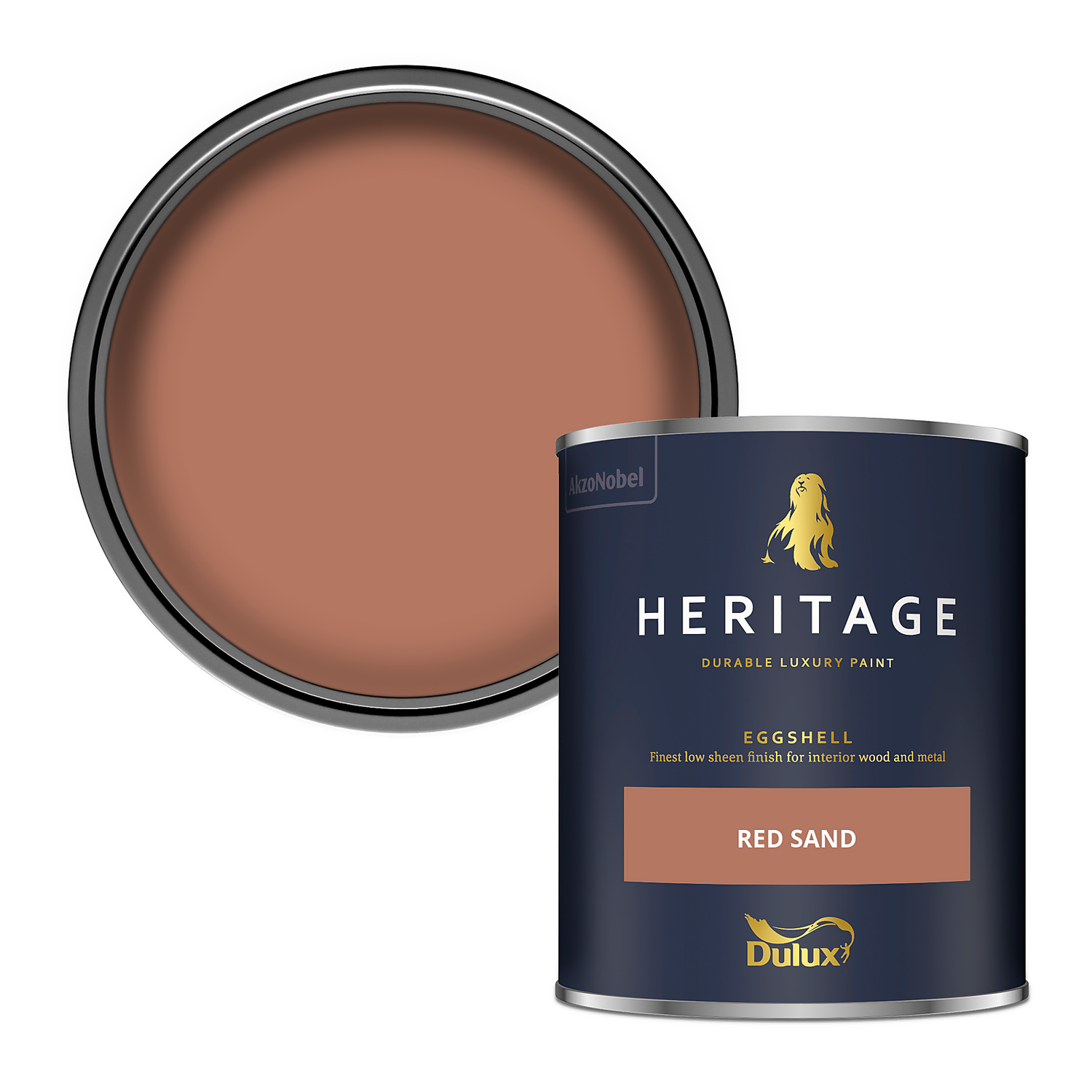 Dulux Heritage Eggshell Paint Red Sand - 750ml 3 Dulux Heritage Eggshell Paint Red Sand - 750ml