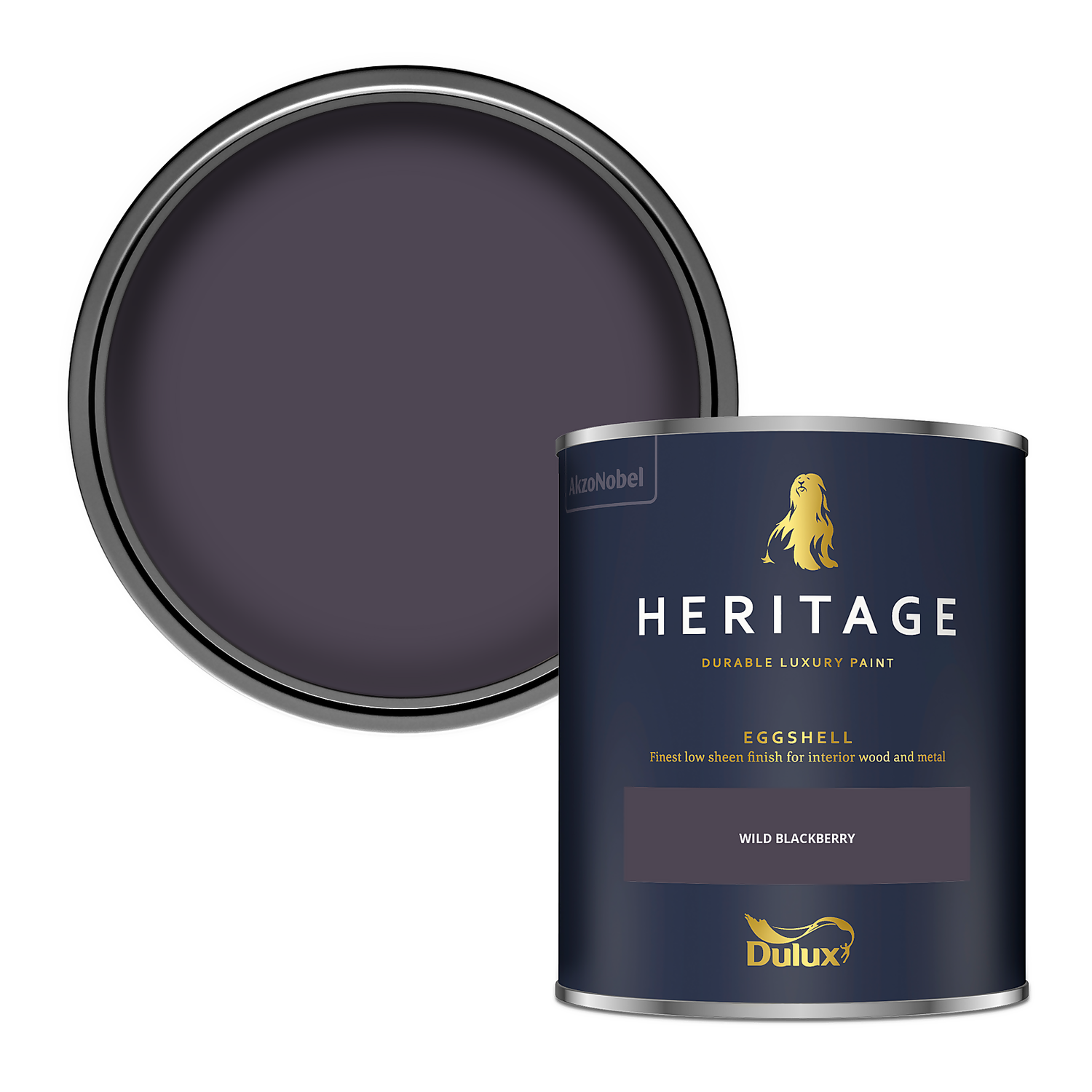 Dulux Heritage Eggshell Paint Wild Blackberry - 750ml 3 Dulux Heritage Eggshell Paint Wild Blackberry - 750ml