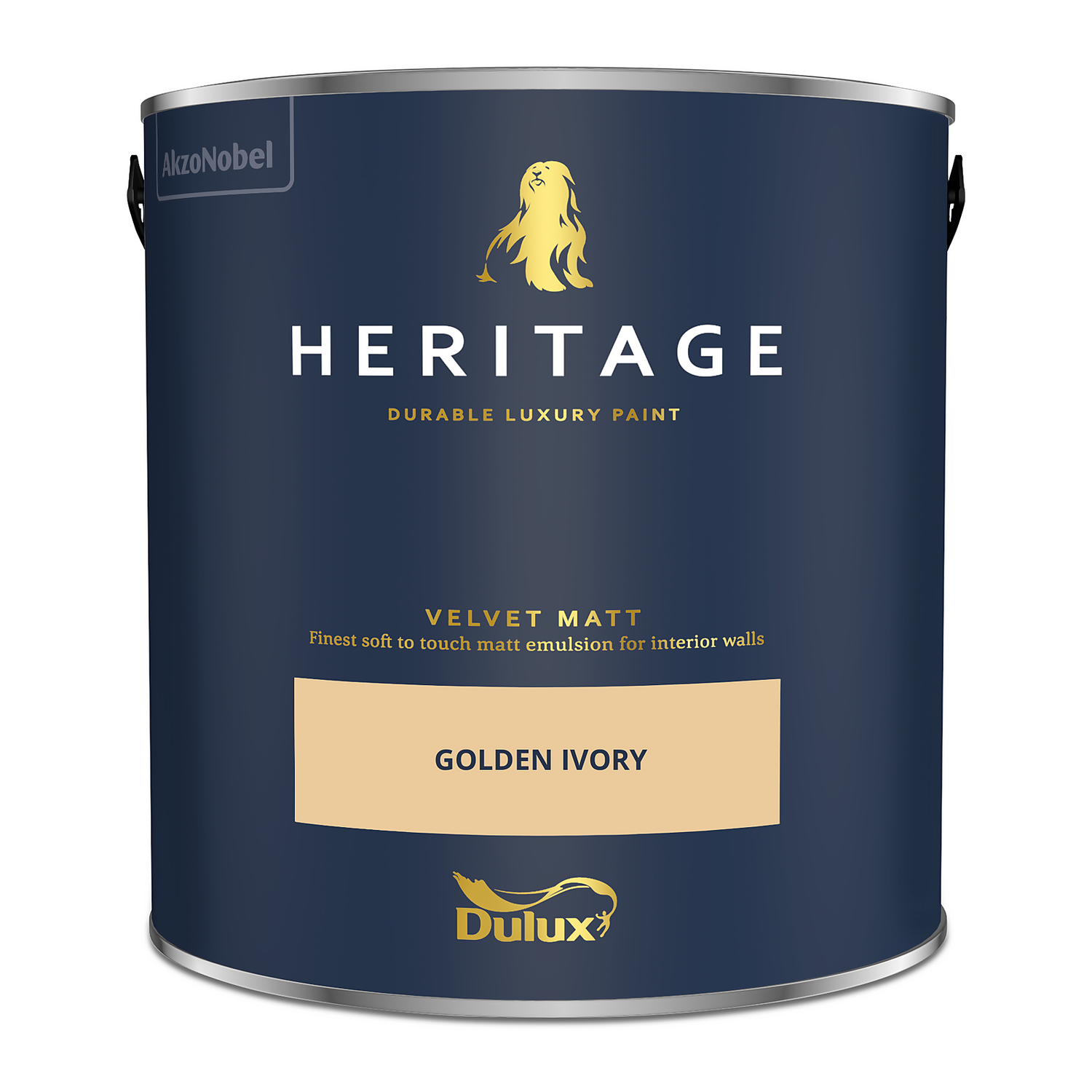 Dulux Heritage Matt Emulsion Paint Golden Ivory - 2.5L 6 Dulux Heritage Matt Emulsion Paint Golden Ivory - 2.5L - Image 4