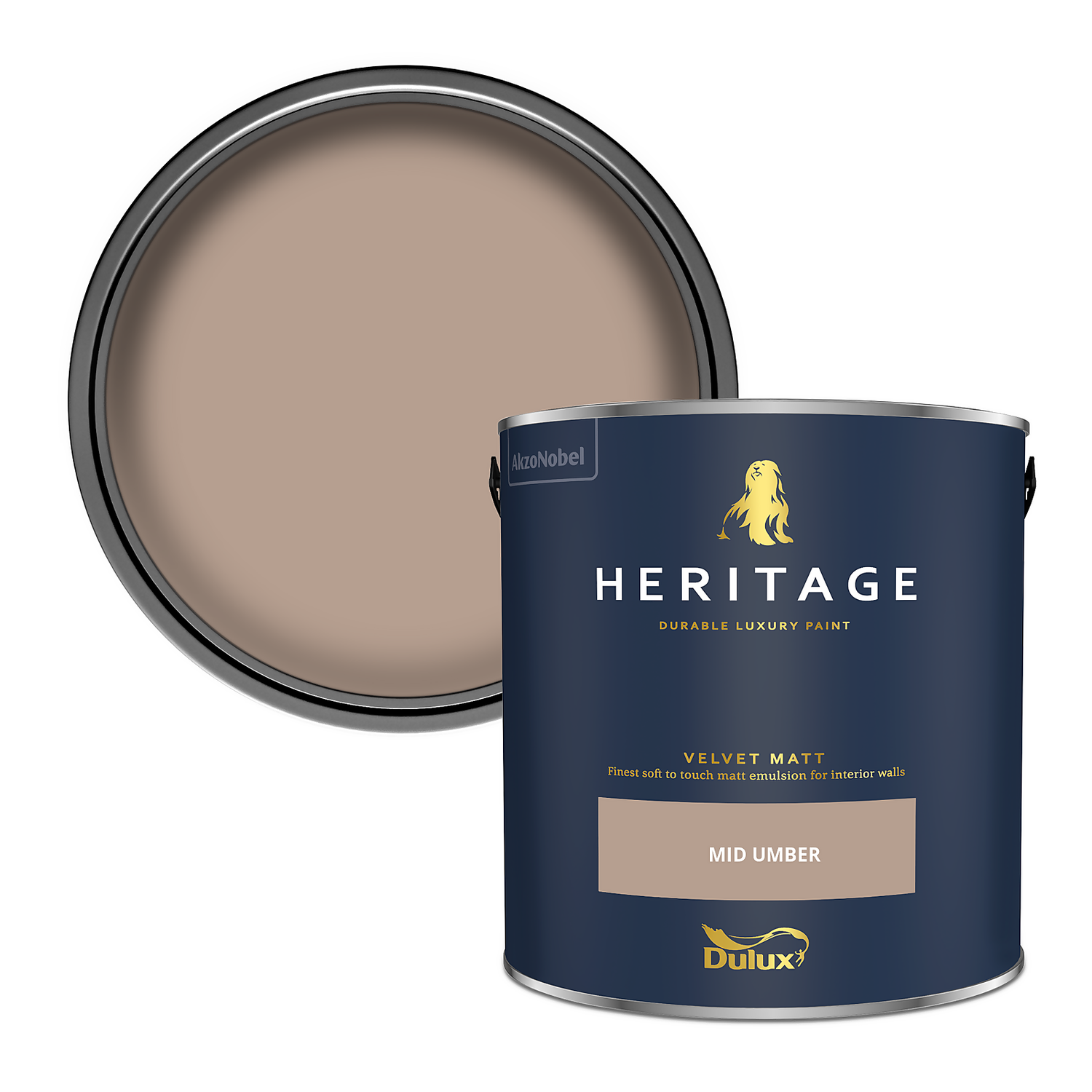 Dulux Heritage Matt Emulsion Paint Mid Umber - 2.5L 3 Dulux Heritage Matt Emulsion Paint Mid Umber - 2.5L