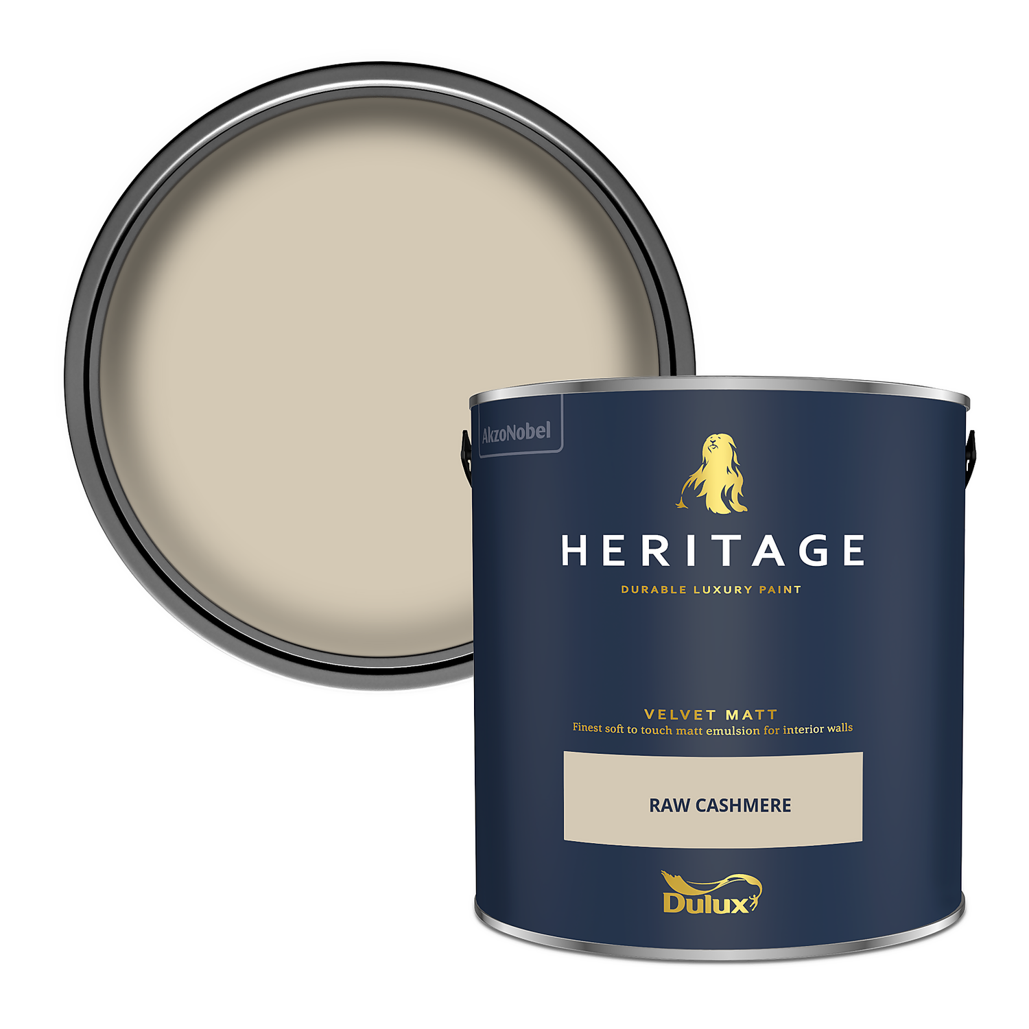 Dulux Heritage Matt Emulsion Paint Raw Cashmere - 2.5L 3 Dulux Heritage Matt Emulsion Paint Raw Cashmere - 2.5L