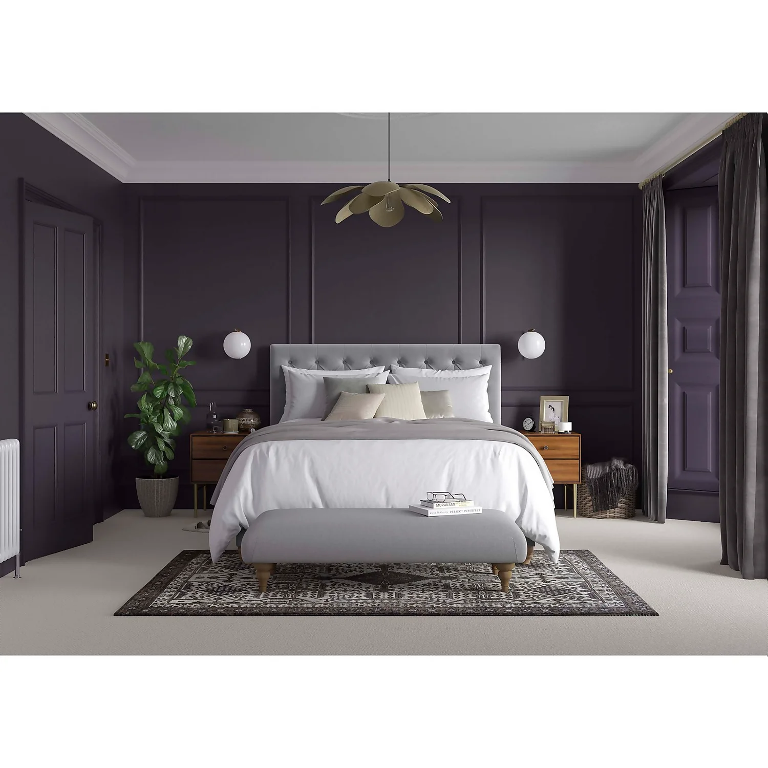 Dulux Heritage Matt Emulsion Paint Dark Aubergine - 2.5L 9 Dulux Heritage Matt Emulsion Paint Dark Aubergine - 2.5L - Image 7