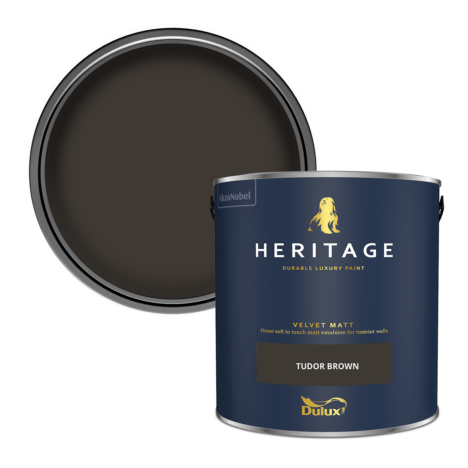 Dulux Heritage Matt Emulsion Paint Tudor Brown - 2.5L 3 Dulux Heritage Matt Emulsion Paint Tudor Brown - 2.5L