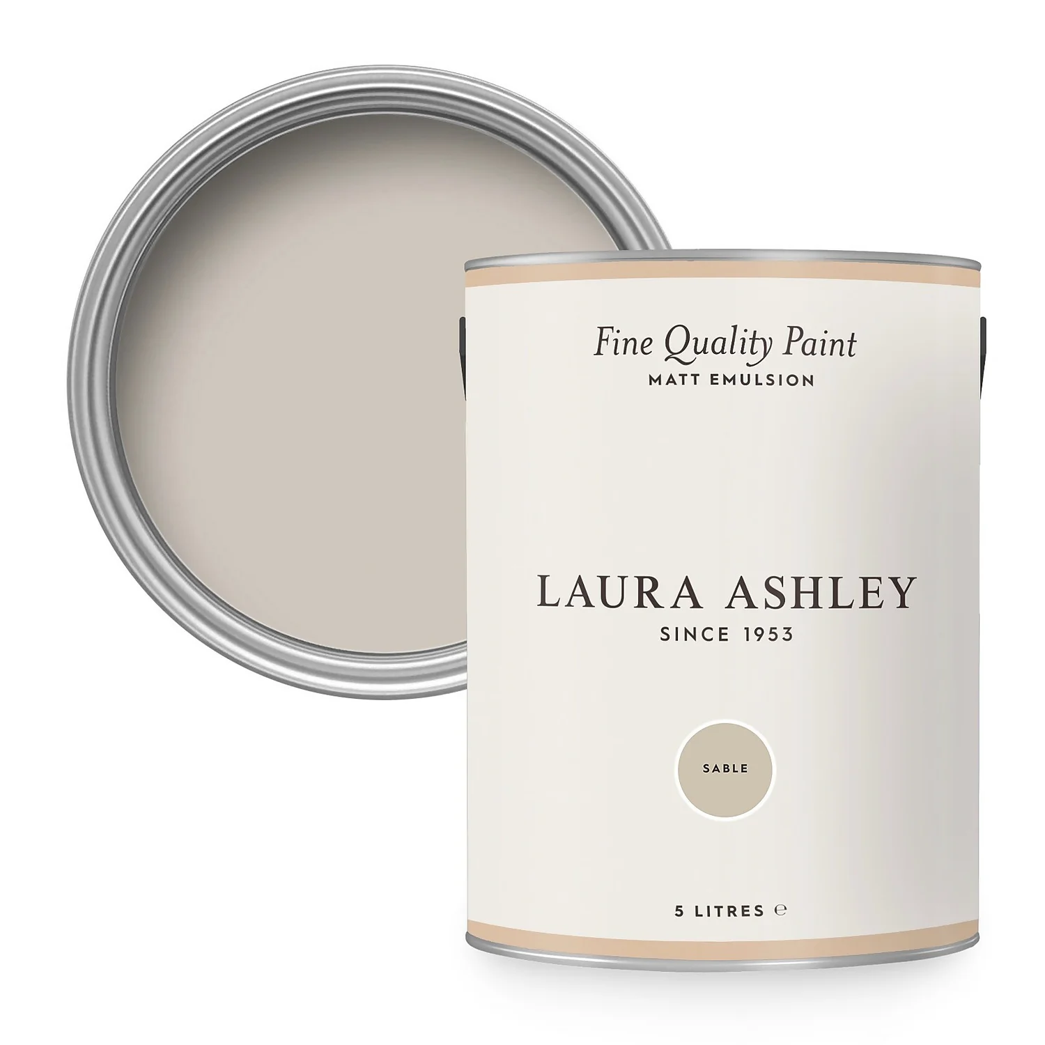 Laura Ashley Matt Emulsion Paint Sable - 5L 3 Laura Ashley Matt Emulsion Paint Sable - 5L