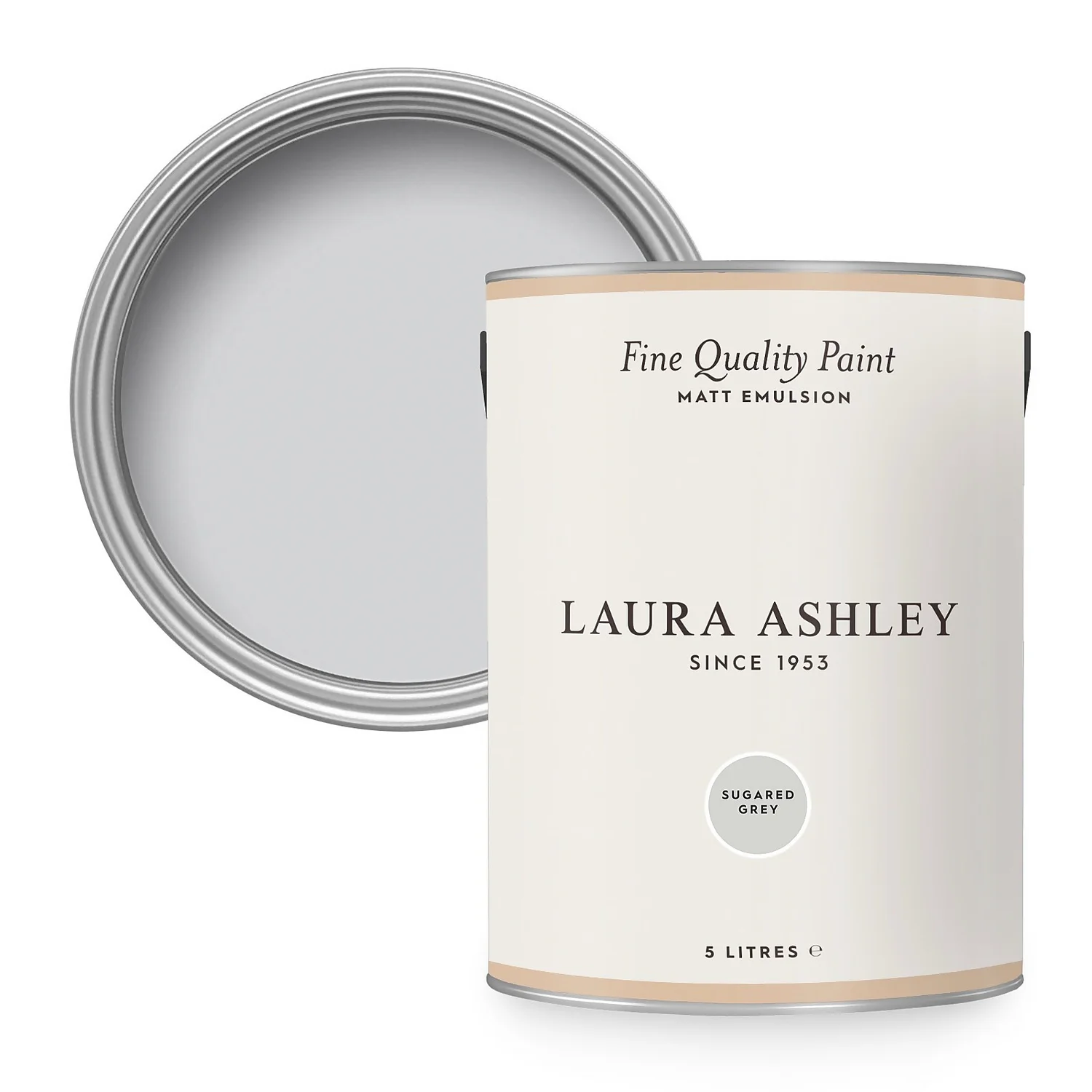 Laura Ashley Matt Emulsion Paint Sugared Grey - 5L 3 Laura Ashley Matt Emulsion Paint Sugared Grey - 5L