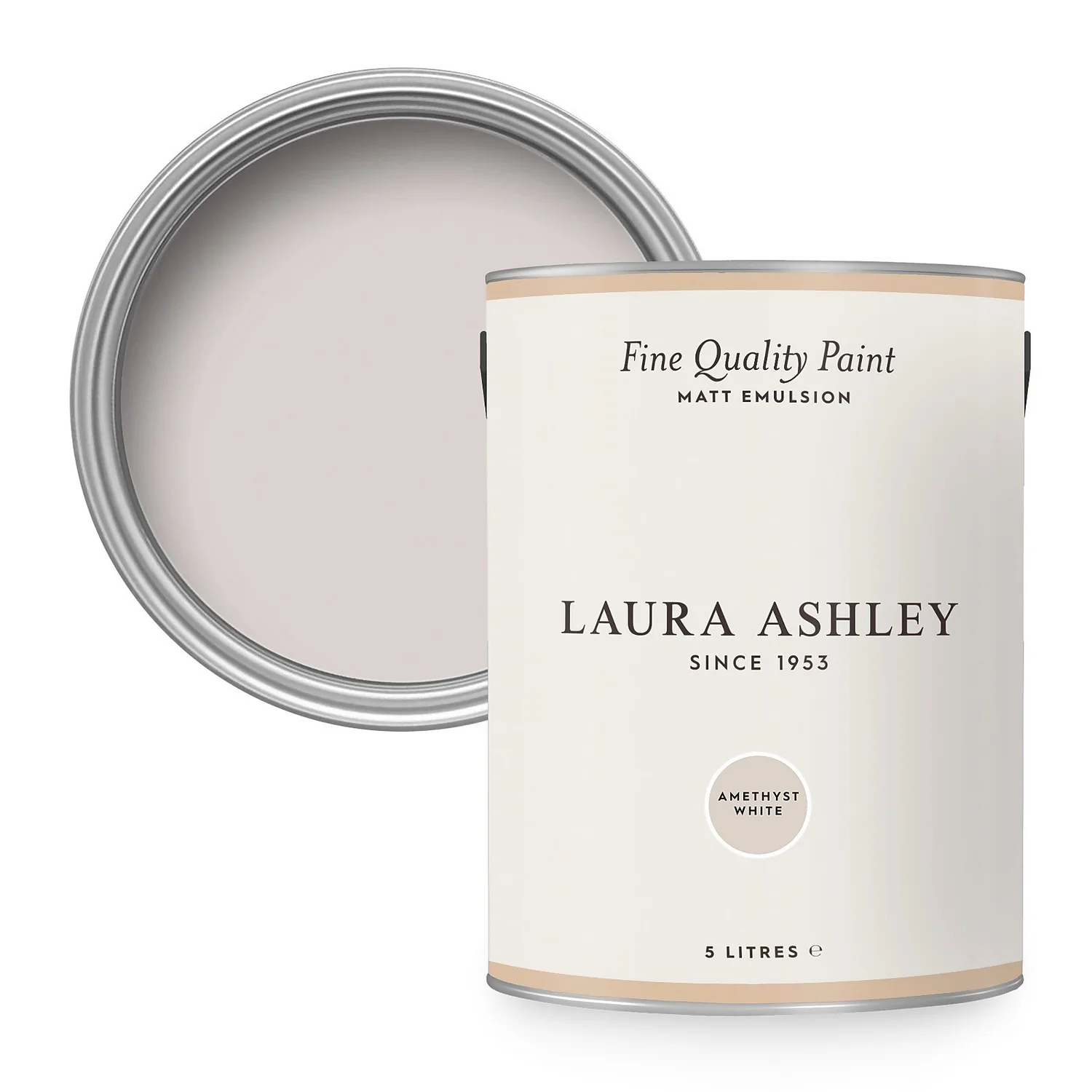 Laura Ashley Matt Emulsion Paint Amethyst White - 5L 3 Laura Ashley Matt Emulsion Paint Amethyst White - 5L