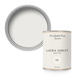 Laura Ashley Eggshell Paint Pure White - 750ml