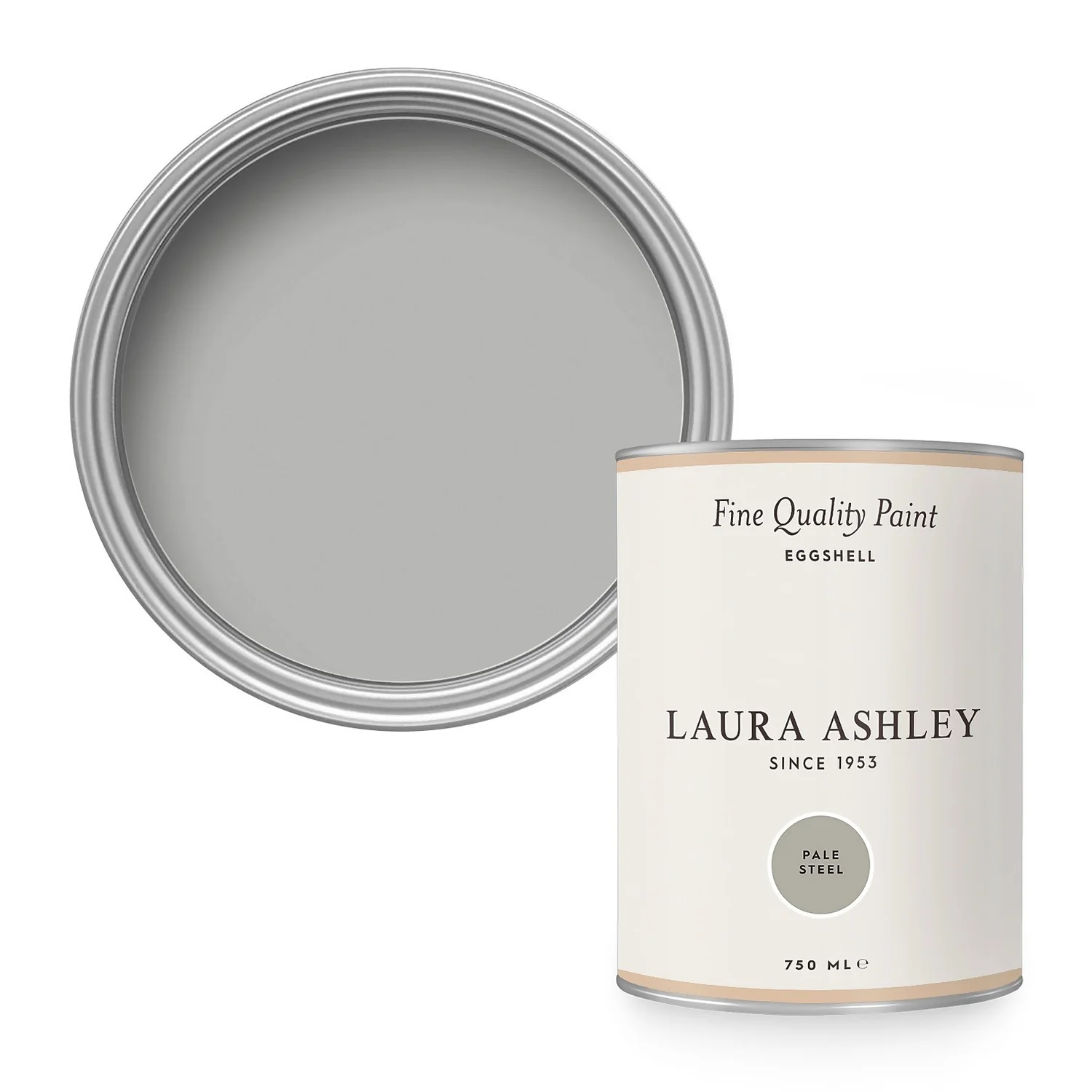 Laura Ashley Eggshell Paint Pale Steel - 750ml 3 Laura Ashley Eggshell Paint Pale Steel - 750ml