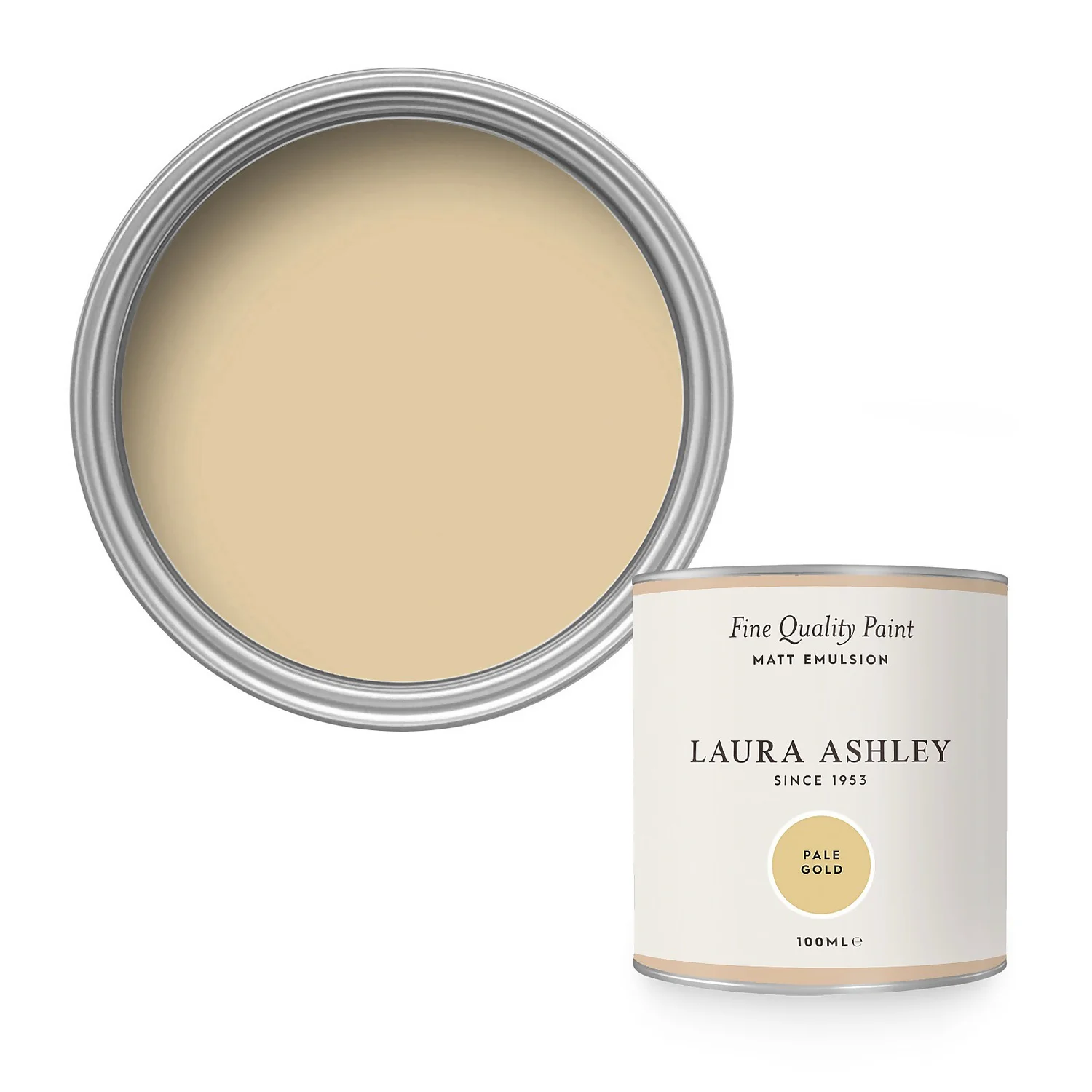 Laura Ashley Matt Emulsion Paint Pale Gold Tester 100ml 3 Laura Ashley Matt Emulsion Paint Pale Gold Tester 100ml