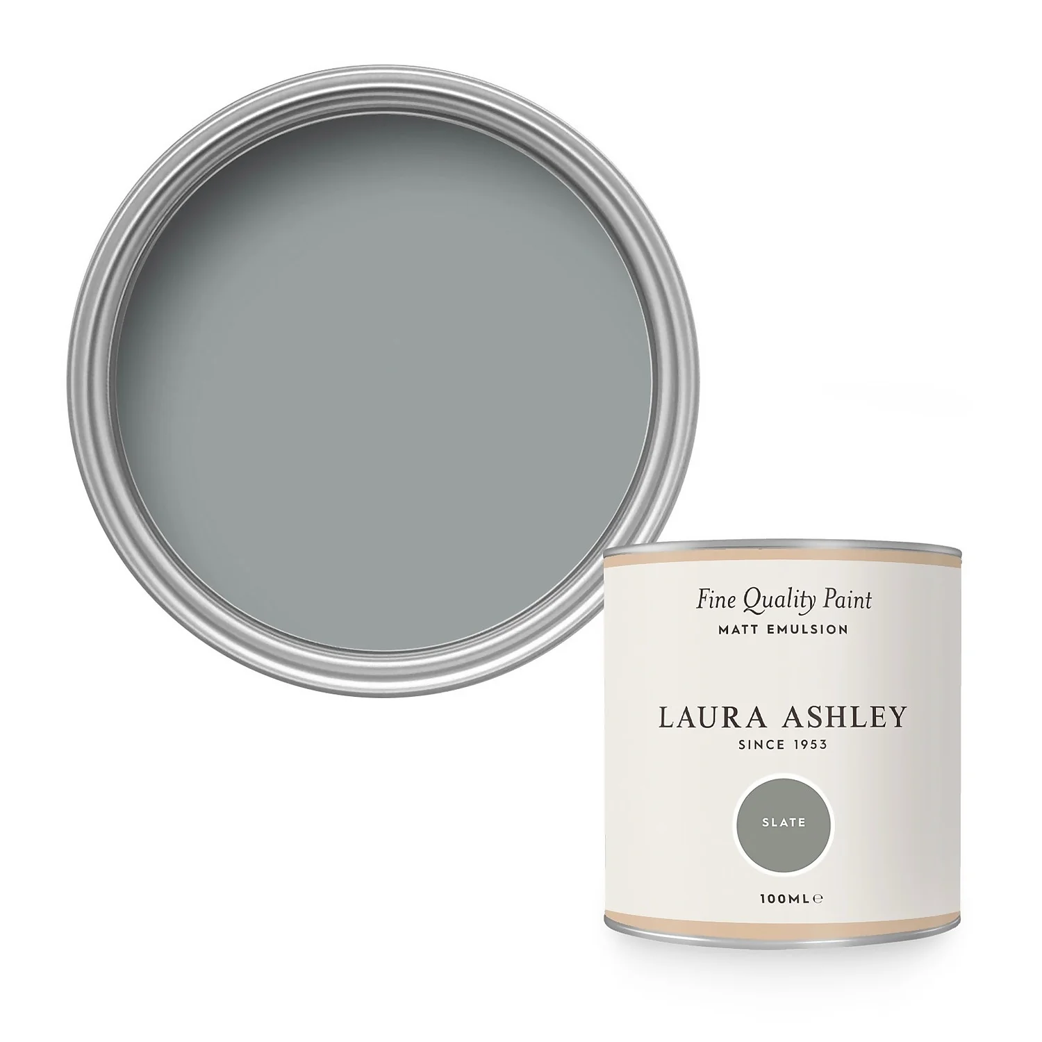 Laura Ashley Matt Emulsion Paint Slate Tester 100ml 3 Laura Ashley Matt Emulsion Paint Slate Tester 100ml