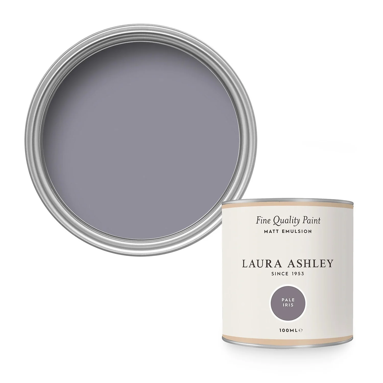 Laura Ashley Matt Emulsion Paint Pale Iris Tester 100ml 3 Laura Ashley Matt Emulsion Paint Pale Iris Tester 100ml