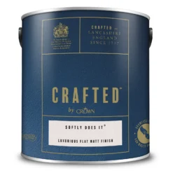 CRAFTED™ By Crown Flat Matt Interior Wall, Ceiling And Wood Paint - Softly Does It® - 2.5L 10 CRAFTED™ By Crown Flat Matt Interior Wall, Ceiling And Wood Paint - Softly Does It® - 2.5L -Laura Paint Shop 13167110 1864881152323260
