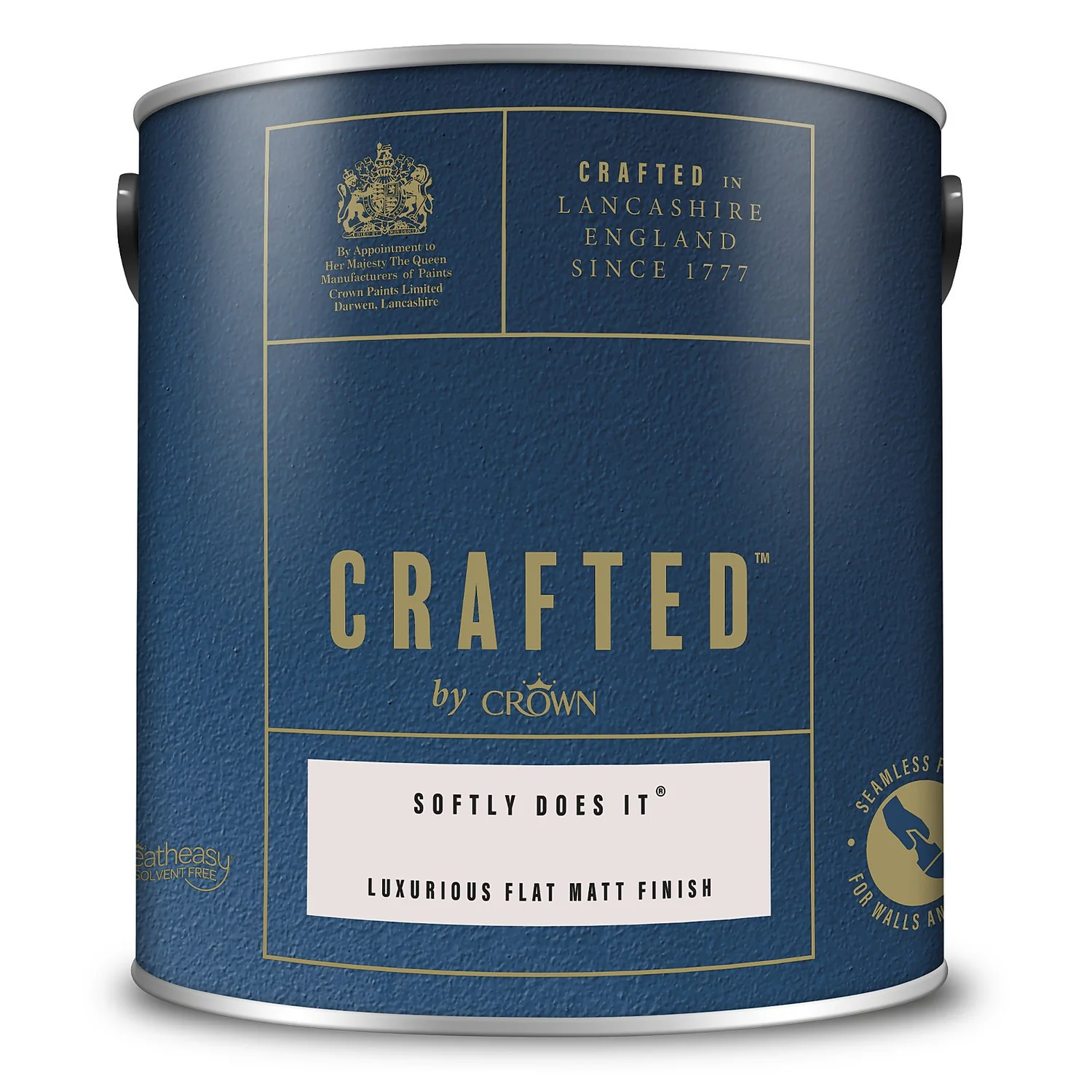 CRAFTED™ By Crown Flat Matt Interior Wall, Ceiling And Wood Paint - Softly Does It® - 2.5L 5 CRAFTED™ By Crown Flat Matt Interior Wall, Ceiling And Wood Paint - Softly Does It® - 2.5L - Image 3