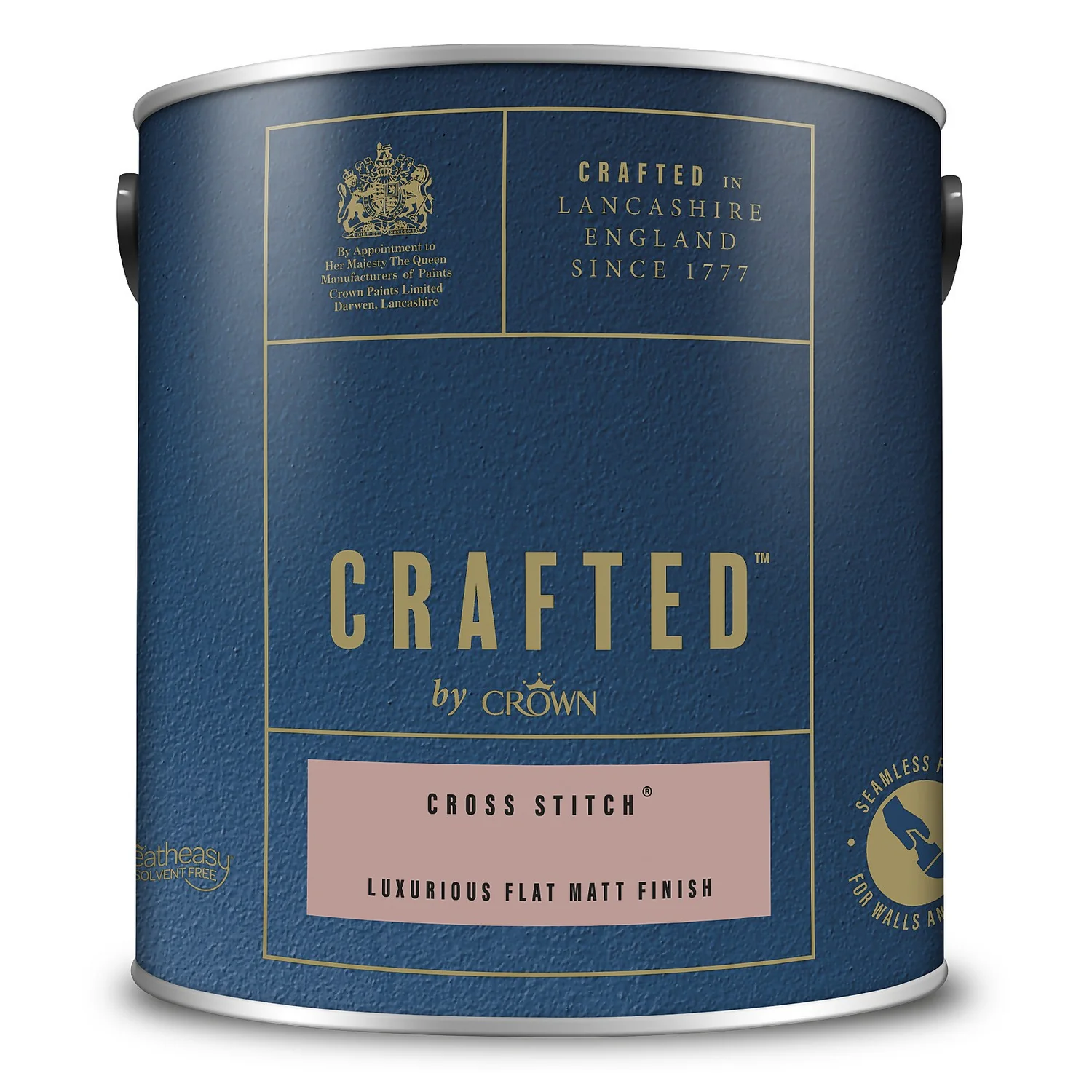 CRAFTED™ By Crown Flat Matt Interior Wall, Ceiling And Wood Paint Cross Stitch® - 2.5L 5 CRAFTED™ By Crown Flat Matt Interior Wall, Ceiling And Wood Paint Cross Stitch® - 2.5L - Image 3