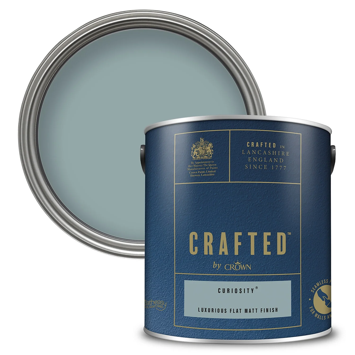 CRAFTED™ By Crown Flat Matt Interior Wall, Ceiling And Wood Paint Curiosity® - 2.5L 3 CRAFTED™ By Crown Flat Matt Interior Wall, Ceiling And Wood Paint Curiosity® - 2.5L