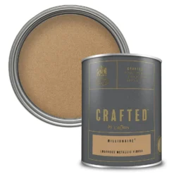 CRAFTED™ By Crown Lustrous Metallic Interior Wall And Wood Paint Millionaire® - 1.25L