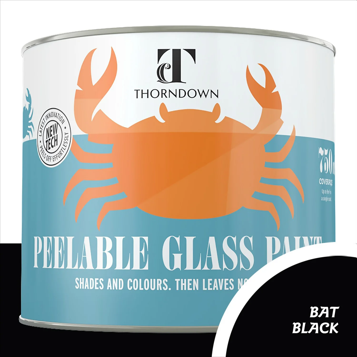 Thorndown Bat Black Peelable Glass Paint 750ml 3 Thorndown Bat Black Peelable Glass Paint 750ml