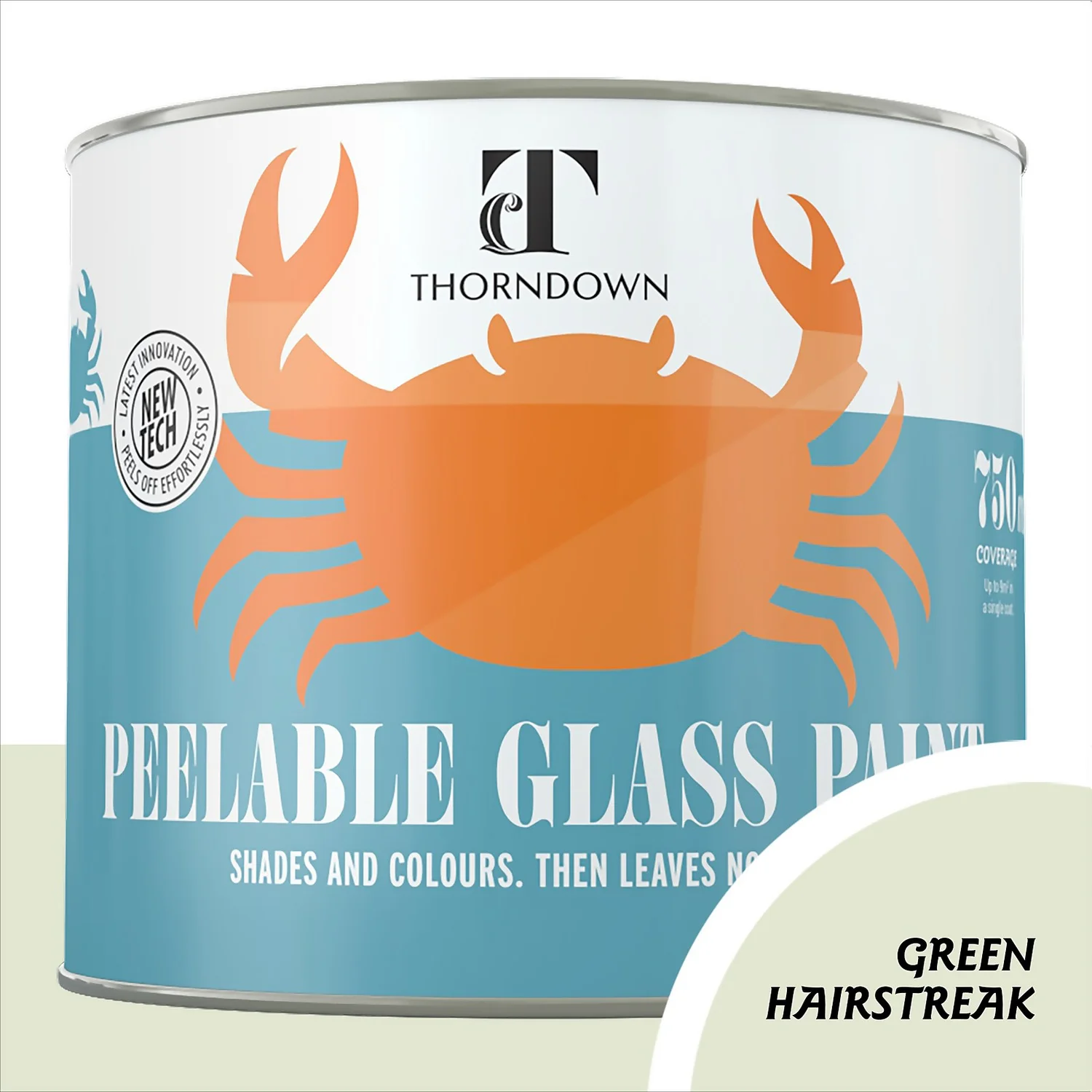 Thorndown Green Hairstreak Peelable Glass Paint 750ml 3 Thorndown Green Hairstreak Peelable Glass Paint 750ml