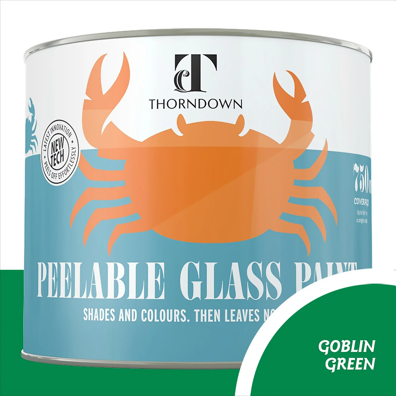 Thorndown Goblin Green Peelable Glass Paint 750ml 3 Thorndown Goblin Green Peelable Glass Paint 750ml
