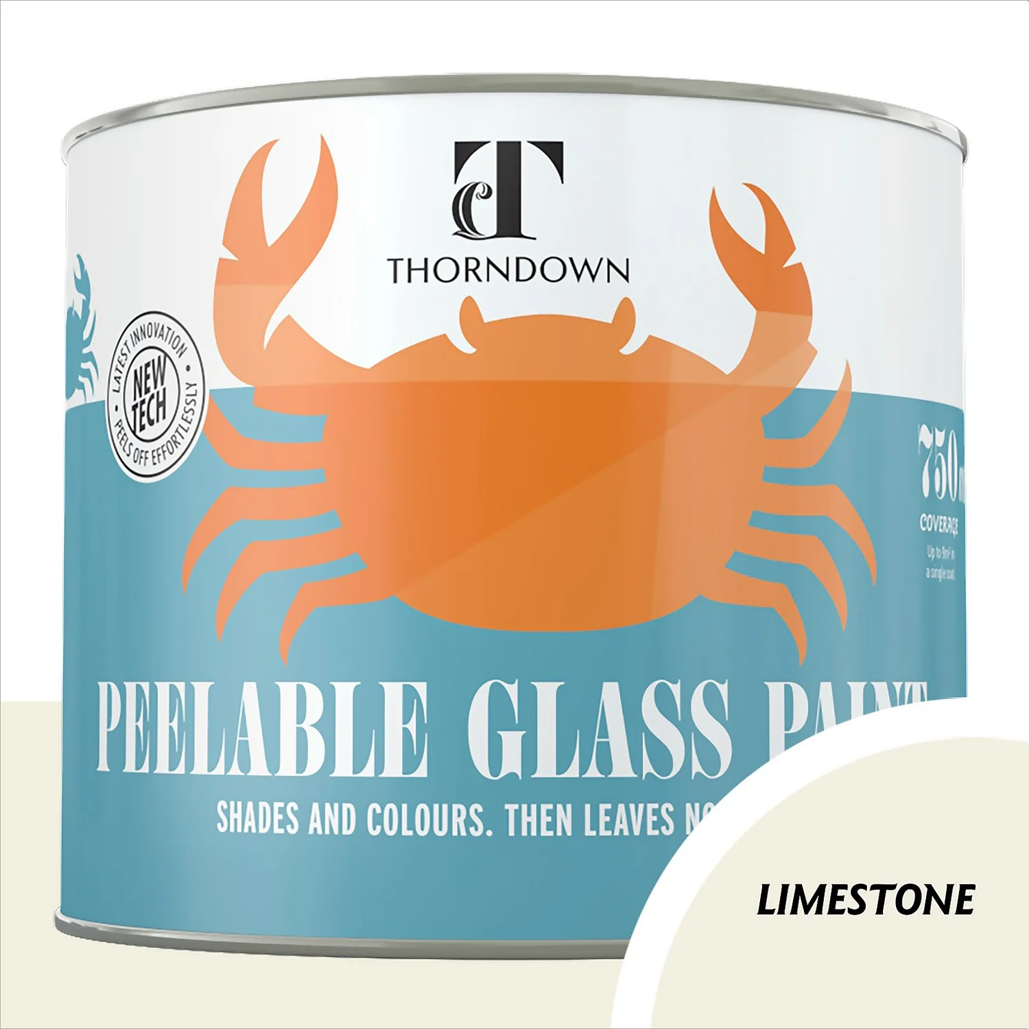 Thorndown Limestone Peelable Glass Paint 750ml 3 Thorndown Limestone Peelable Glass Paint 750ml