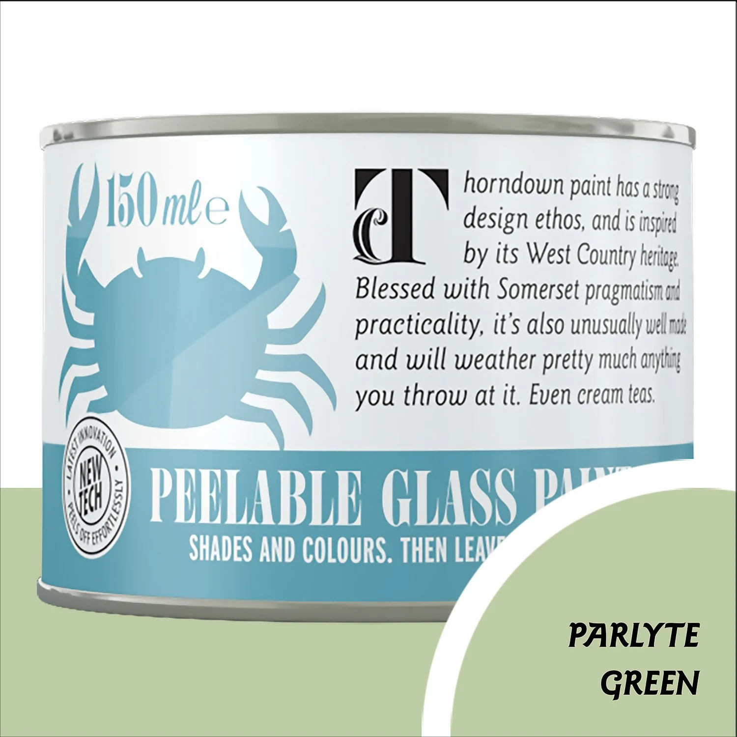 Thorndown Parlyte Green Peelable Glass Paint 150ml 3 Thorndown Parlyte Green Peelable Glass Paint 150ml