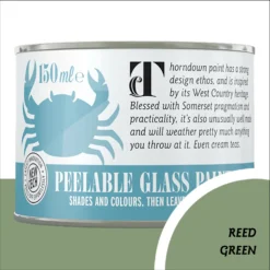 Thorndown Reed Green Peelable Glass Paint 150ml