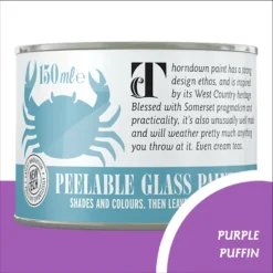 Thorndown Purple Puffin Peelable Glass Paint 150ml