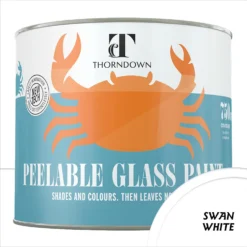 Thorndown Swan White Peelable Glass Paint 750ml