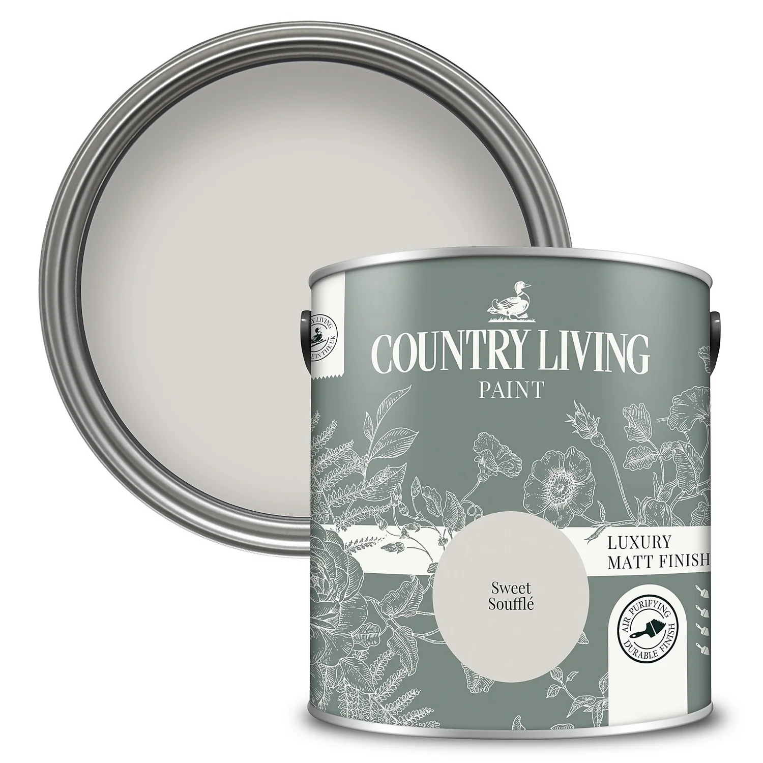 Country Living Matt Emulsion Multi-Surface Paint Sweet Souffle - 2.5L 3 Country Living Matt Emulsion Multi-Surface Paint Sweet Souffle - 2.5L