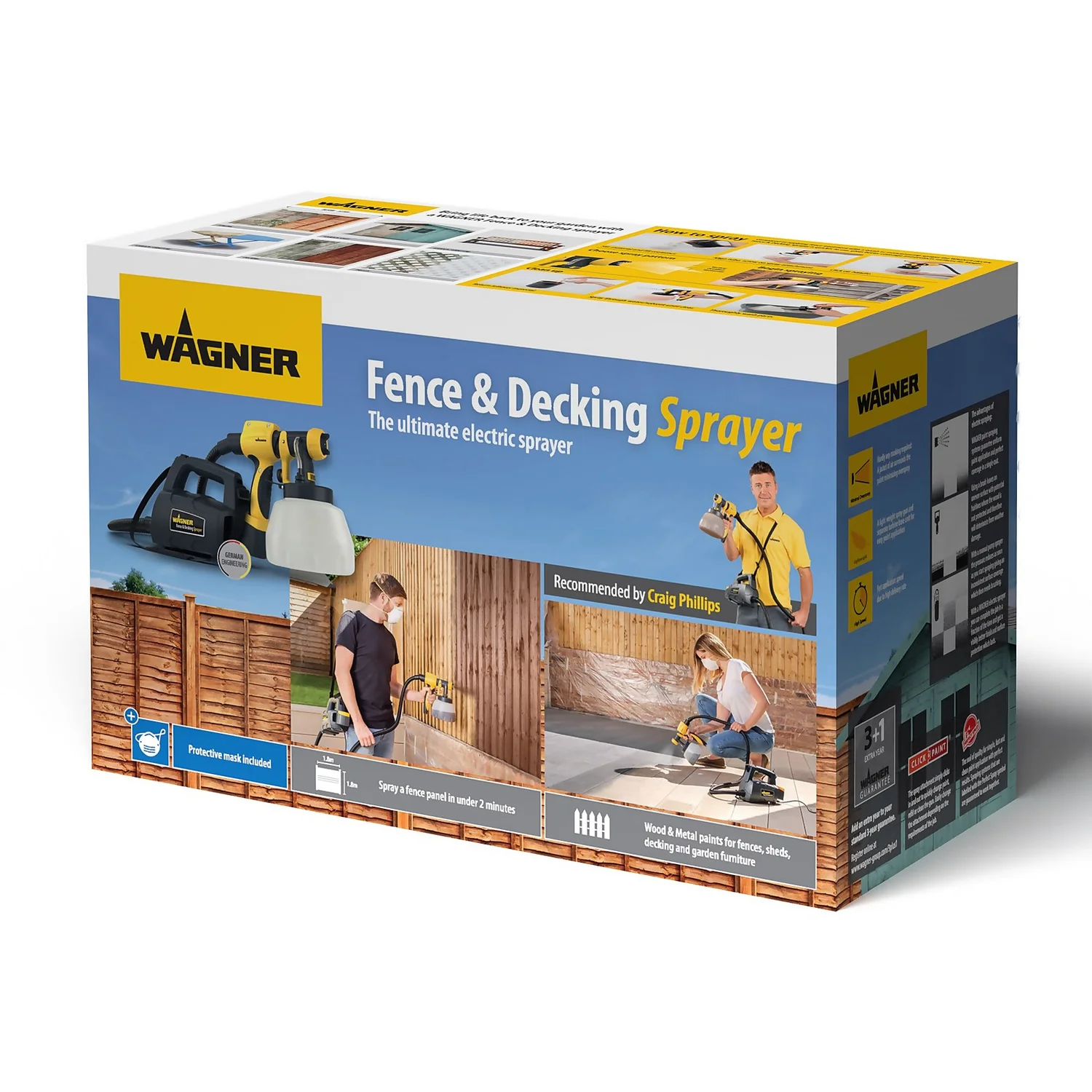 Wagner Fence & Decking Paint Sprayer 4 Wagner Fence & Decking Paint Sprayer - Image 2