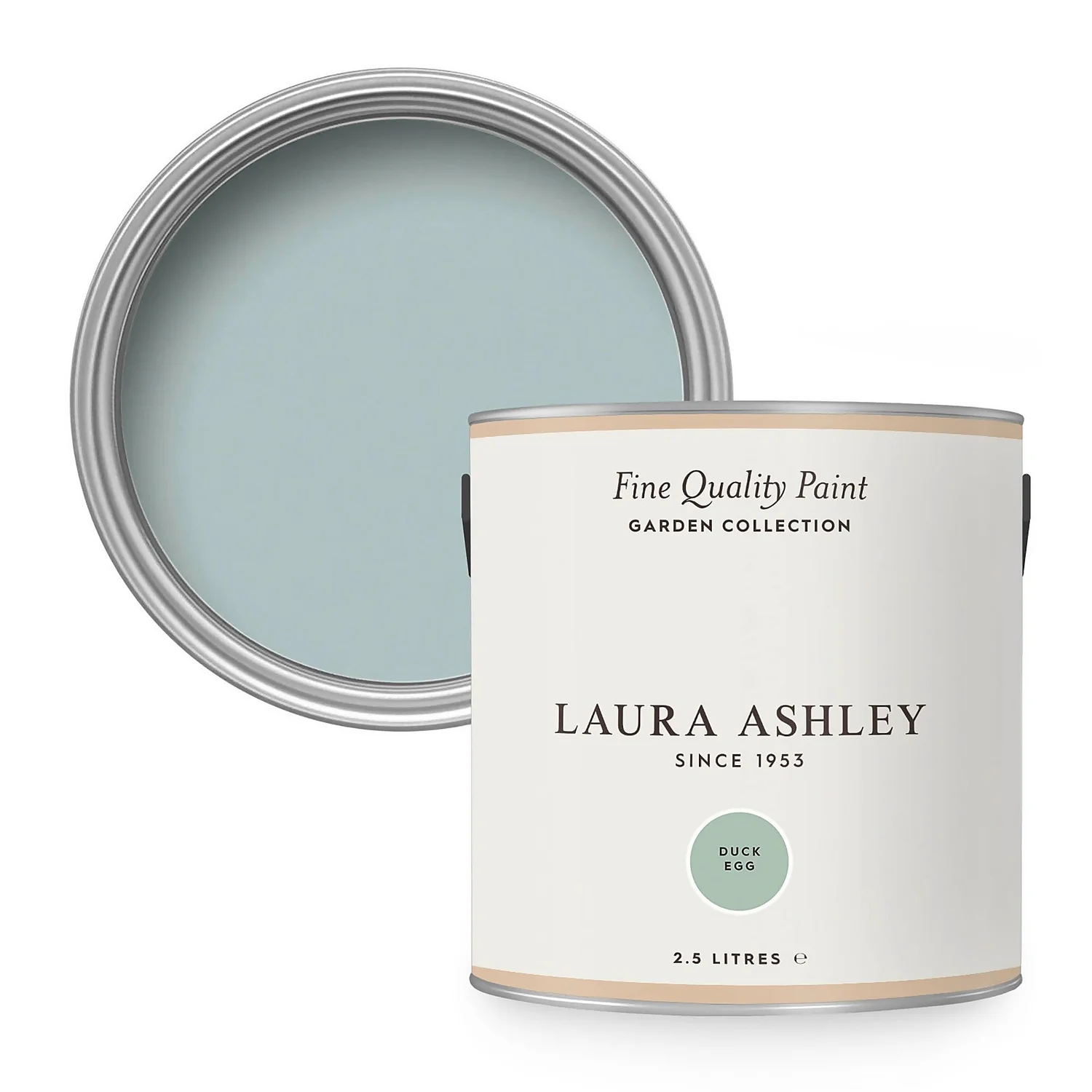 Laura Ashley Eggshell Garden Paint Duck Egg - 2.5L 3 Laura Ashley Eggshell Garden Paint Duck Egg - 2.5L