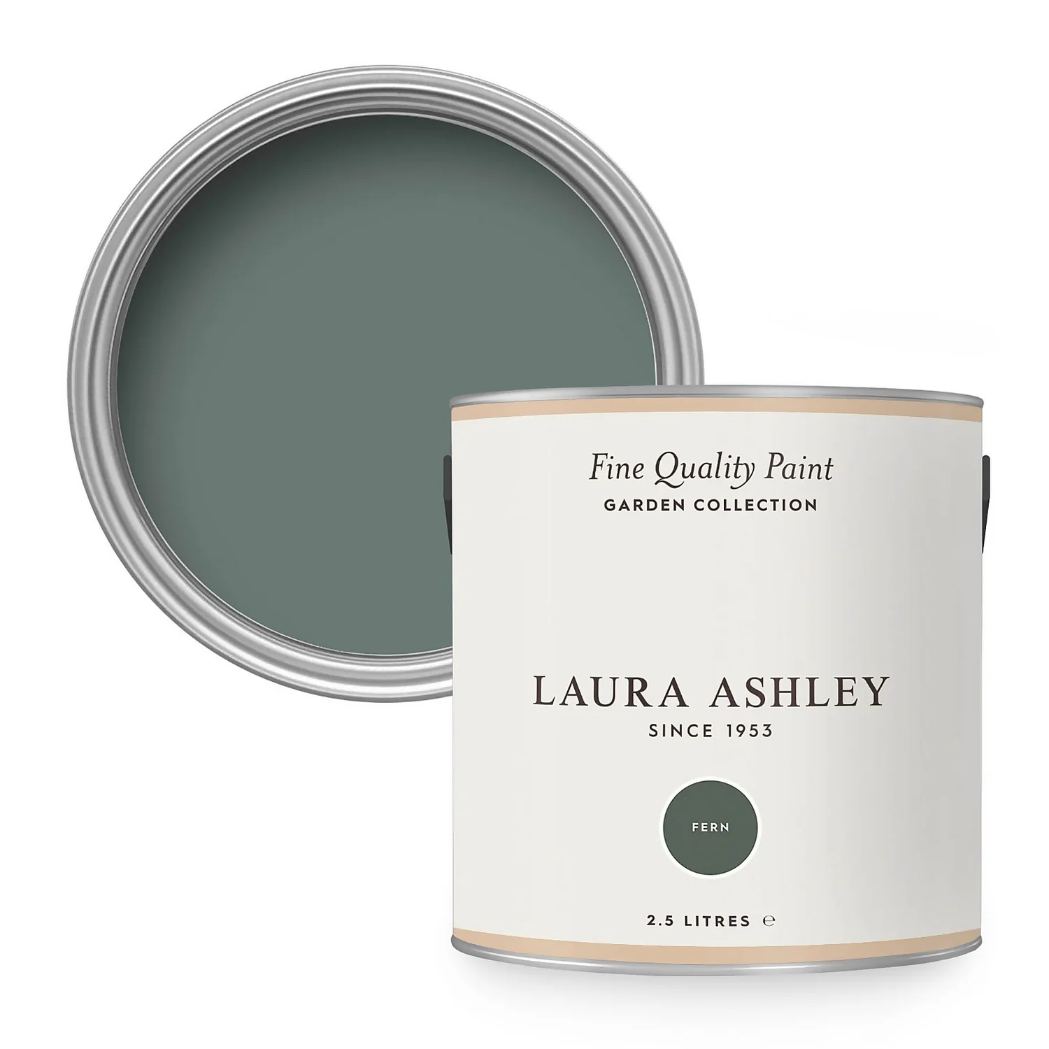 Laura Ashley Eggshell Garden Paint Fern - 2.5L 3 Laura Ashley Eggshell Garden Paint Fern - 2.5L