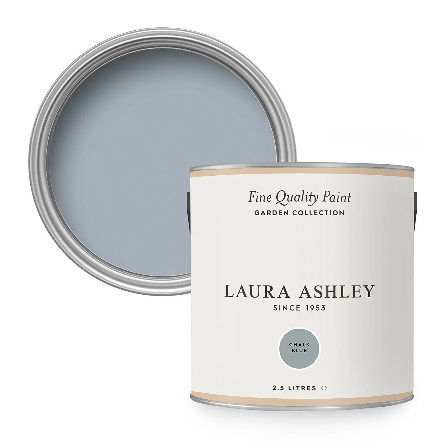 Laura Ashley Eggshell Garden Paint Chalk Blue - 2.5L 3 Laura Ashley Eggshell Garden Paint Chalk Blue - 2.5L
