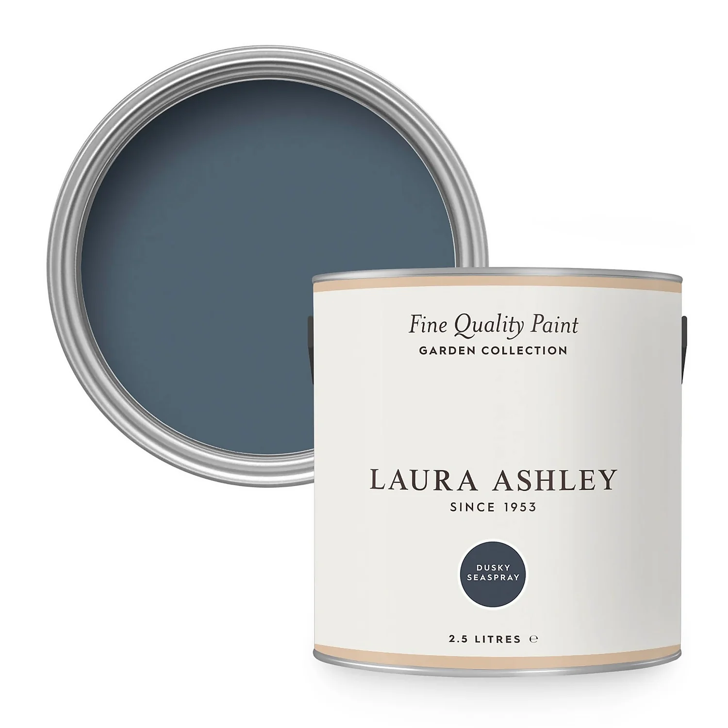 Laura Ashley Eggshell Garden Paint Dusky Seaspray - 2.5L 3 Laura Ashley Eggshell Garden Paint Dusky Seaspray - 2.5L