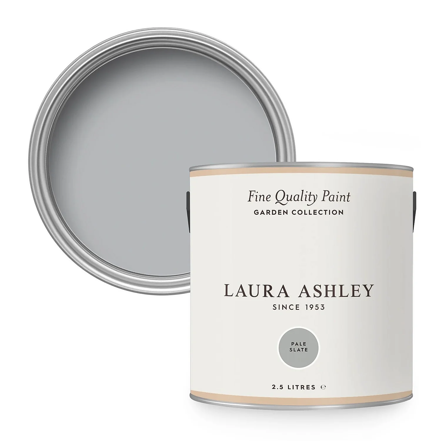 Laura Ashley Eggshell Garden Paint Pale Slate - 2.5L 3 Laura Ashley Eggshell Garden Paint Pale Slate - 2.5L