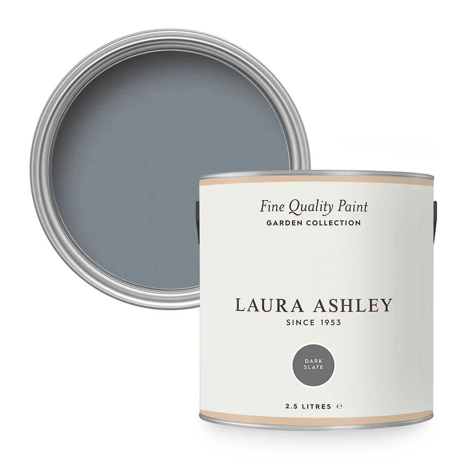 Laura Ashley Eggshell Garden Paint Dark Slate - 2.5L 3 Laura Ashley Eggshell Garden Paint Dark Slate - 2.5L